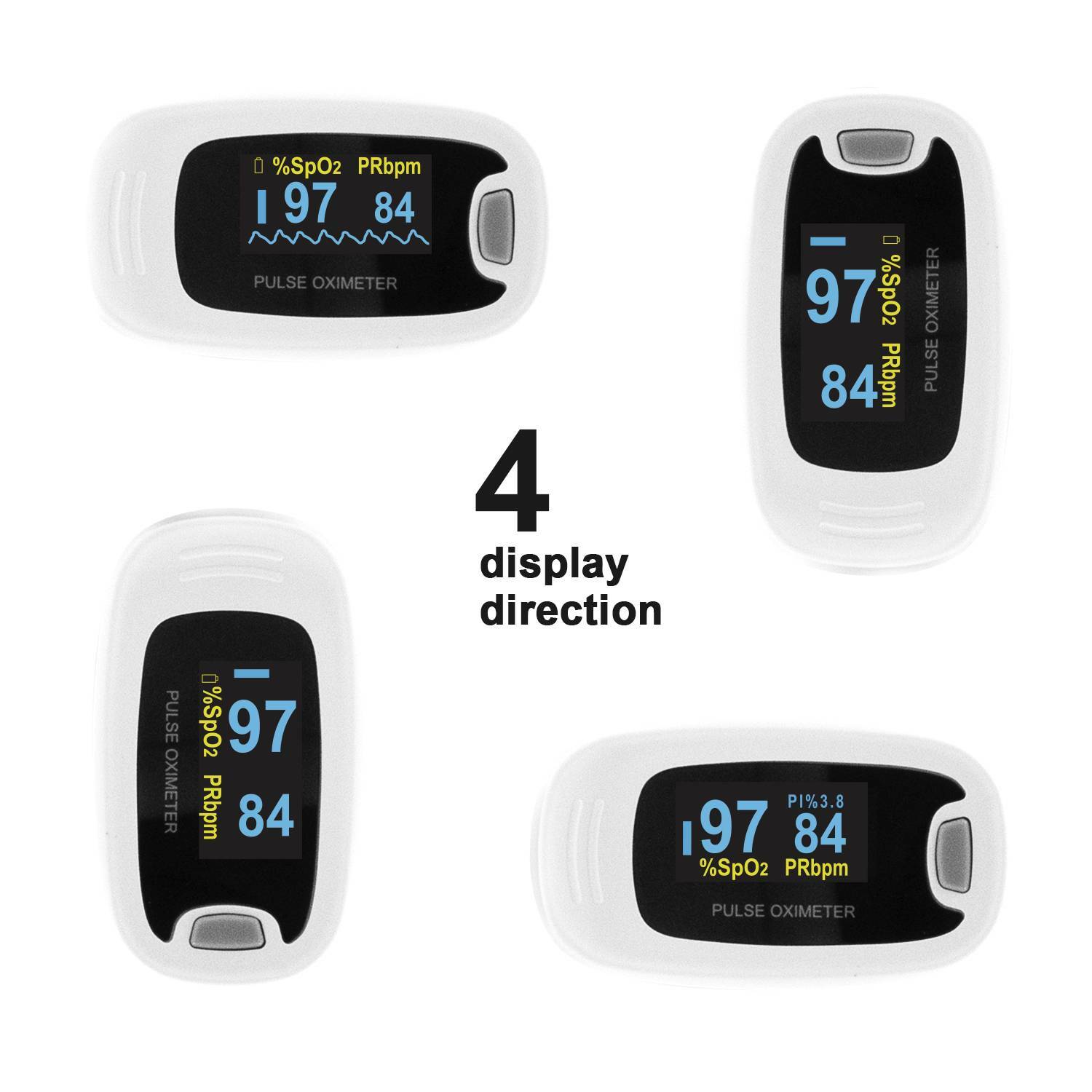 CMS50NA Finger Tip Pulse Oximeter Blood Oxygen FDA CE SpO2 PR Monitor Meter