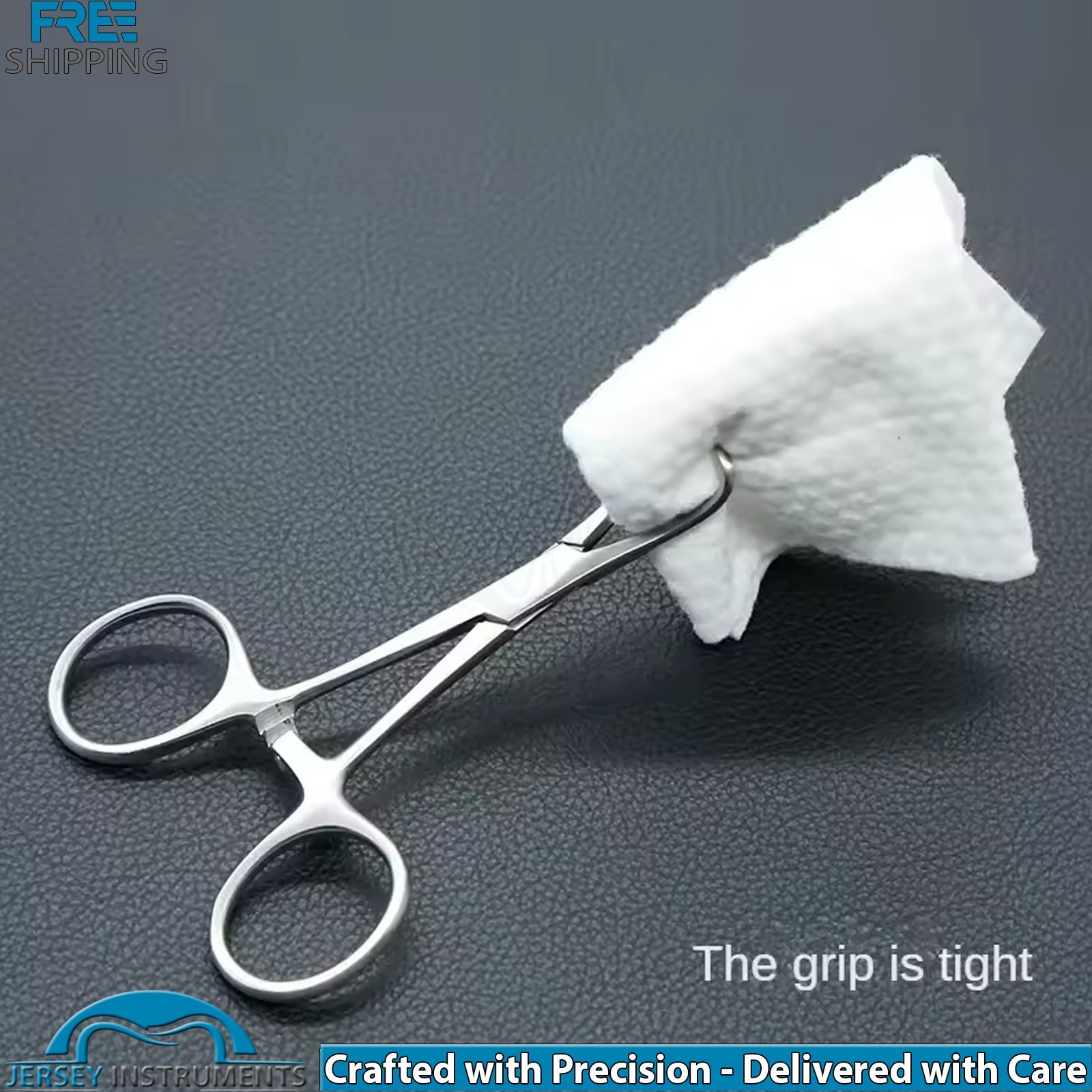 3 Pieces Backhaus Towel Clamp Forceps 13.5cm Surgical Dental Veterinary Tools CE