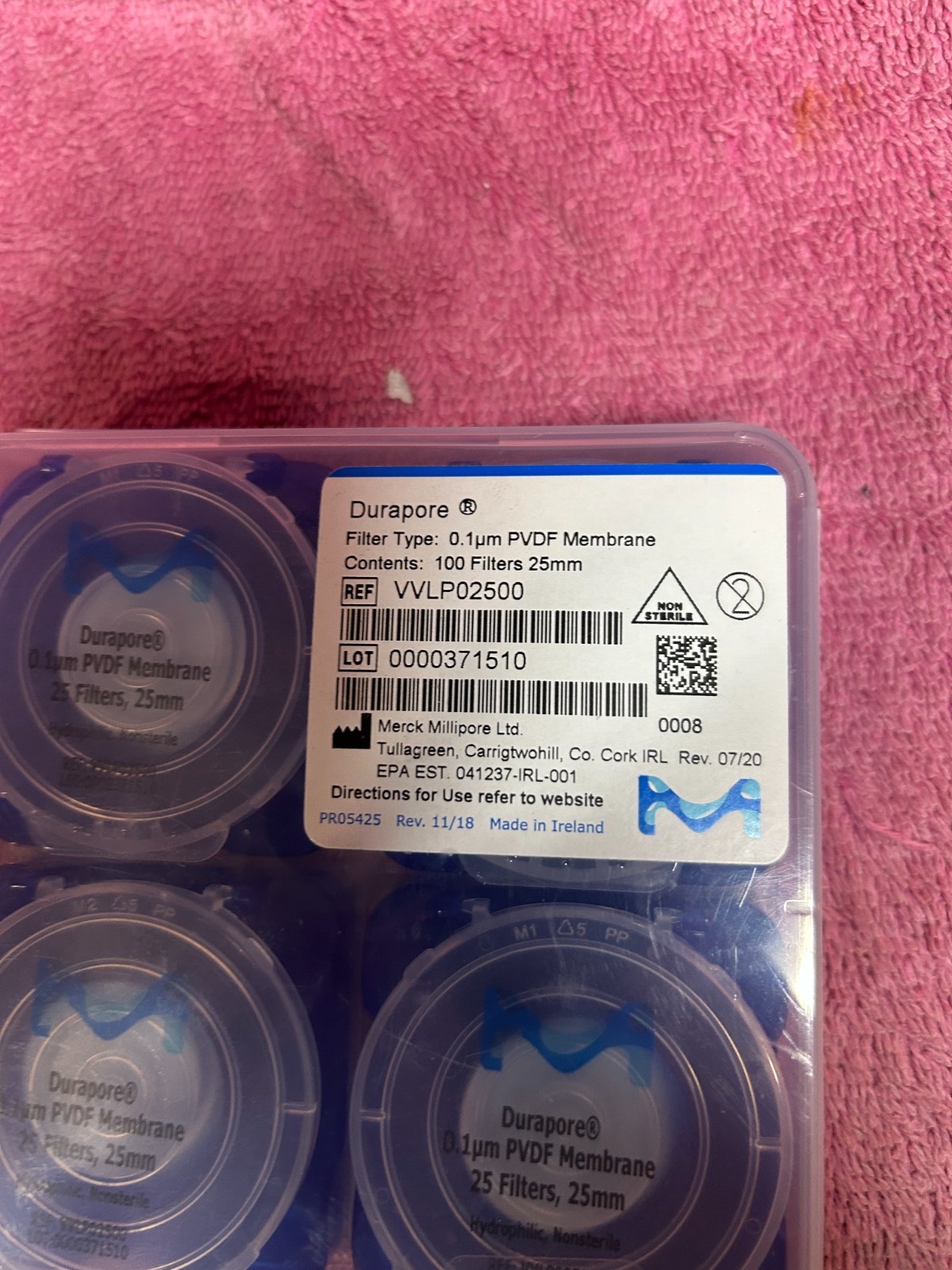 durapore vvlp02500 Membrane Filters, 0.22 μm 100 Count