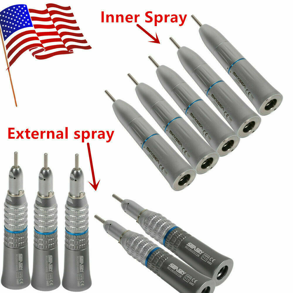 (Inner Spray) Straight Handpiece Low Speed E-type Fit NSK NEW CE-NEW Dental
