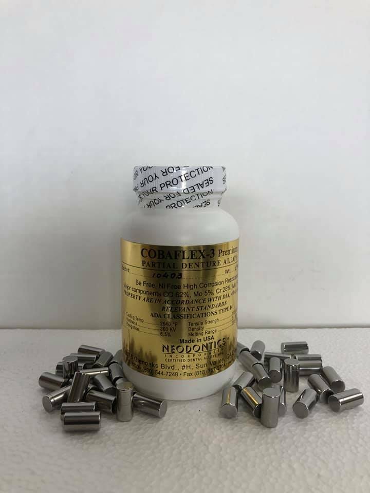 “Cobaflex-3” Chrome Cobalt Base Premium Partial Denture Dental Alloy 1 Lb.