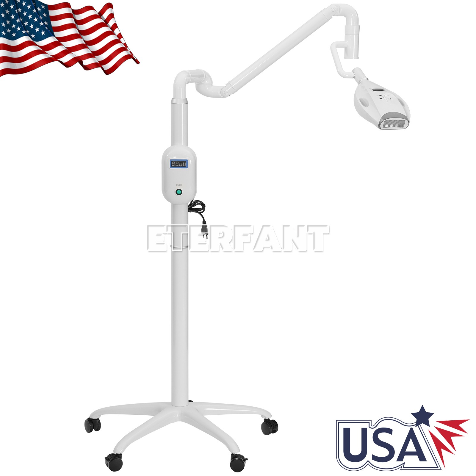 Dental Mobile Teeth Whitening Light Lamp Teeth Machine Blue/Red/Purple Light