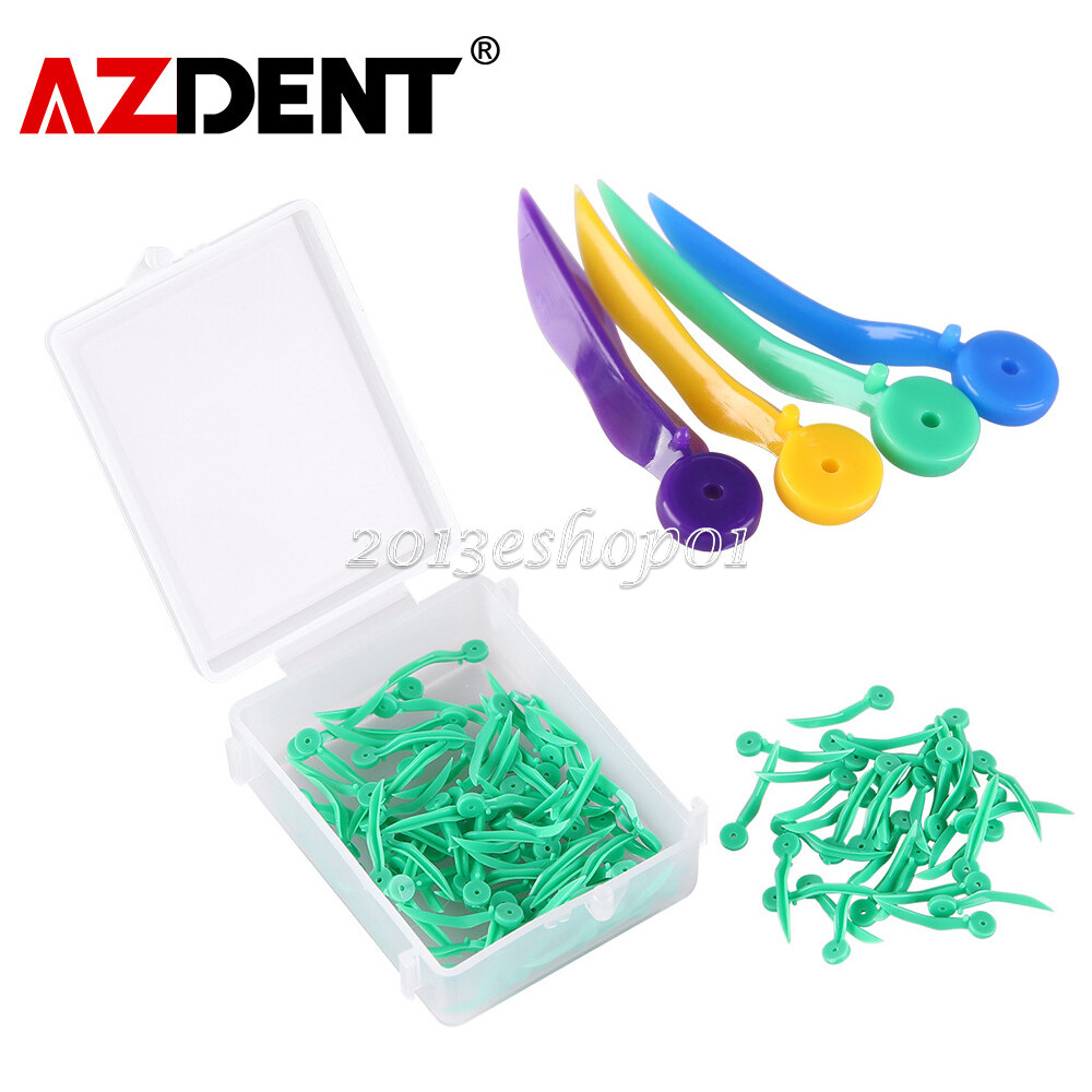 Dental Plastic Wedges Concave Design Arc Diastema Wedge With End Circular Hole