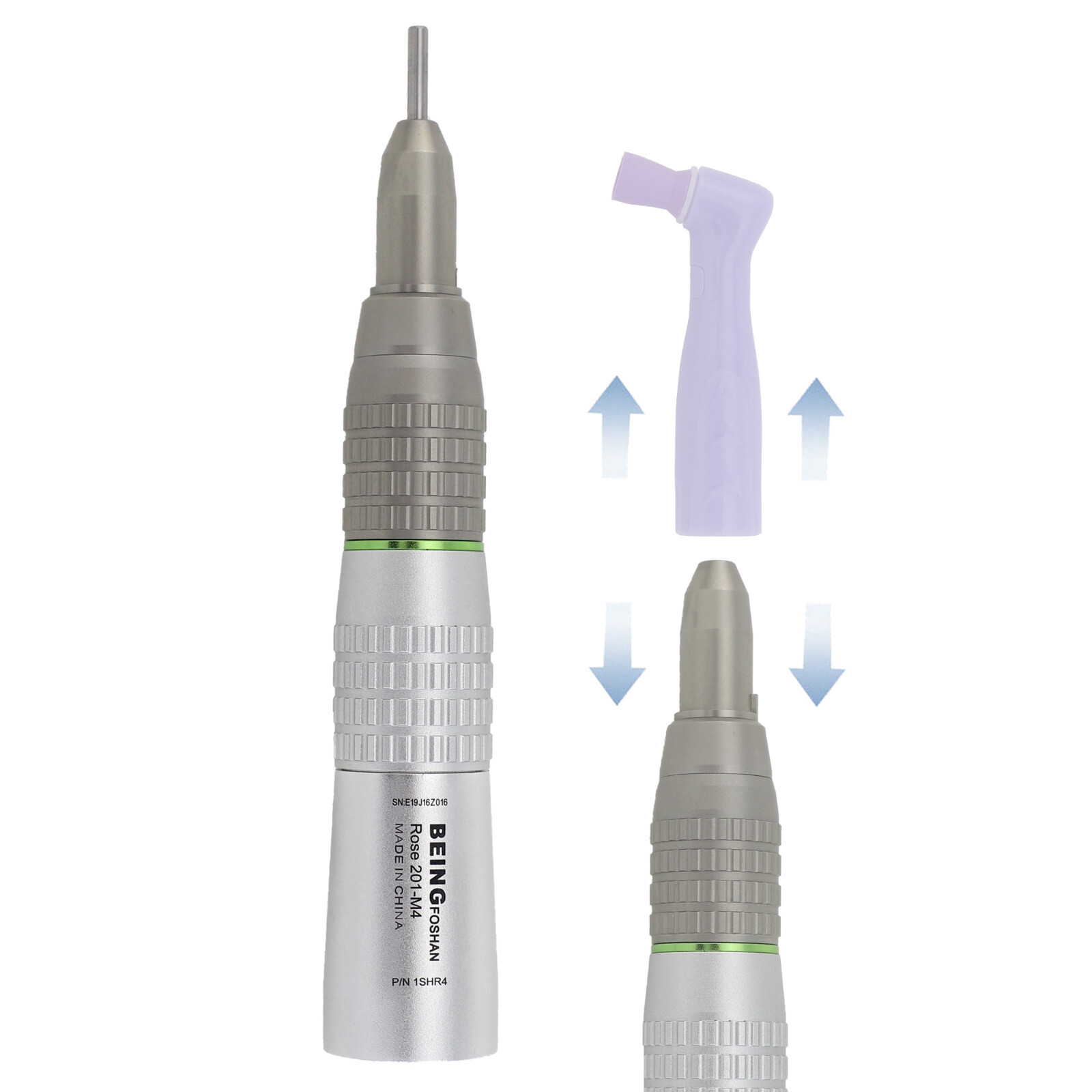 BEING 4:1 Prophy Handpiece Straight Dental Nose Cone Low Speed NSK EX-5B 201SHR4