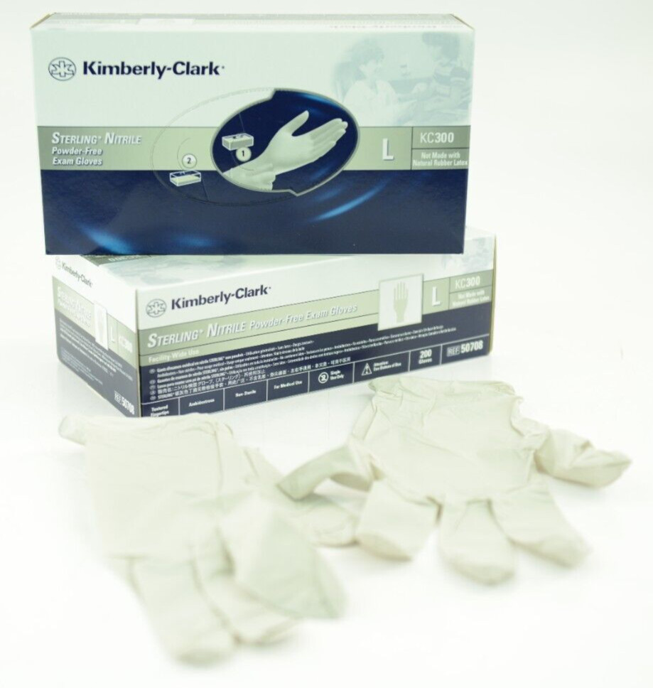 400 Large Nitrile Exam Gloves – Kimberly-Clark KC300 Sterling – 50708