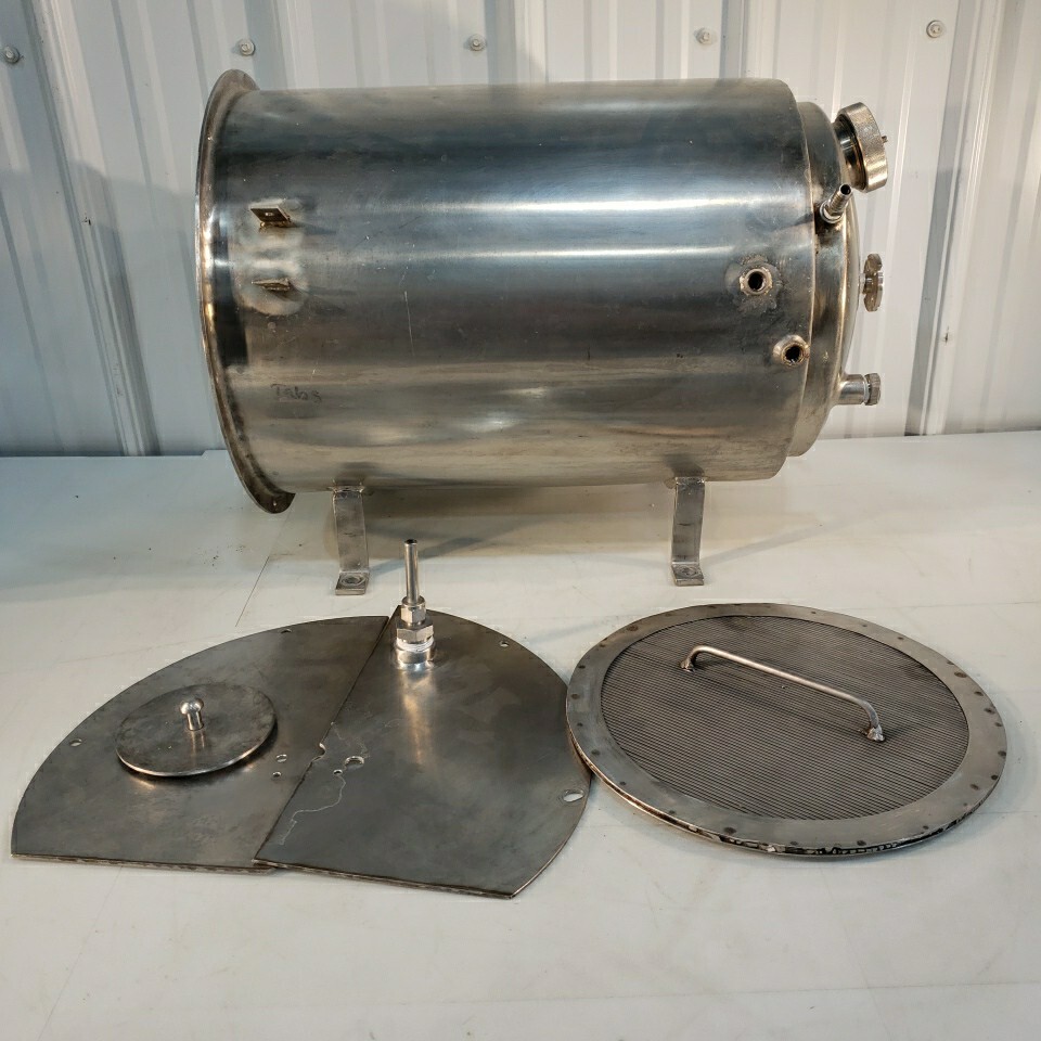 Stainless Steel Positive Pressure Chamber Cylinder Horizontal Custom Stand 12″ D