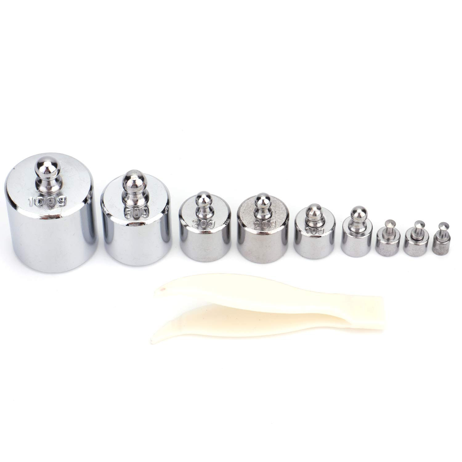 17 Pcs Precision Weight 10Mg-100G Precision Steel Calibration Weight Kit Set wit