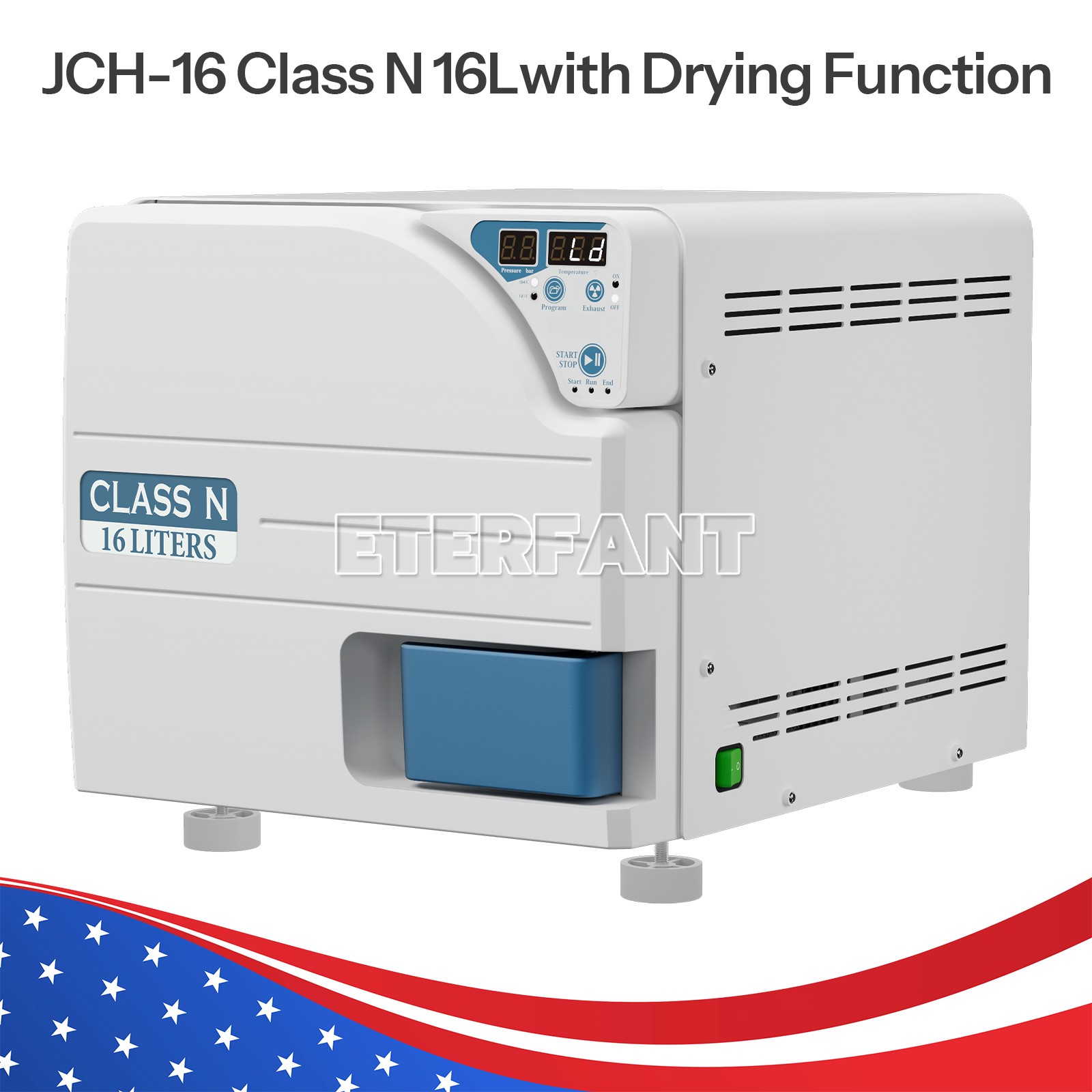 18L/16L Dental Medical Autoclave Steam Sterilizer with Drying/Printer Function