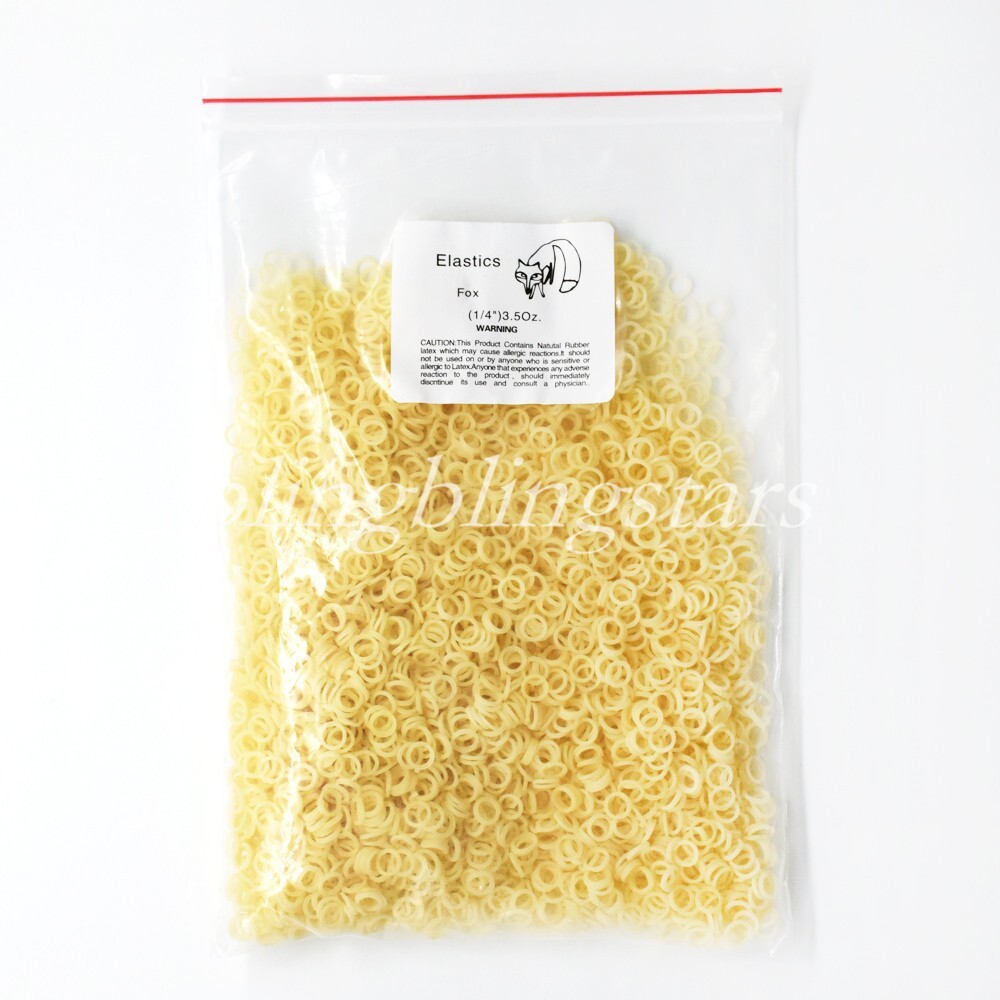 Dental Orthodontic Rubber Bands Elastics Latex Braces 3.5 oz (1/4) Fox (5000)