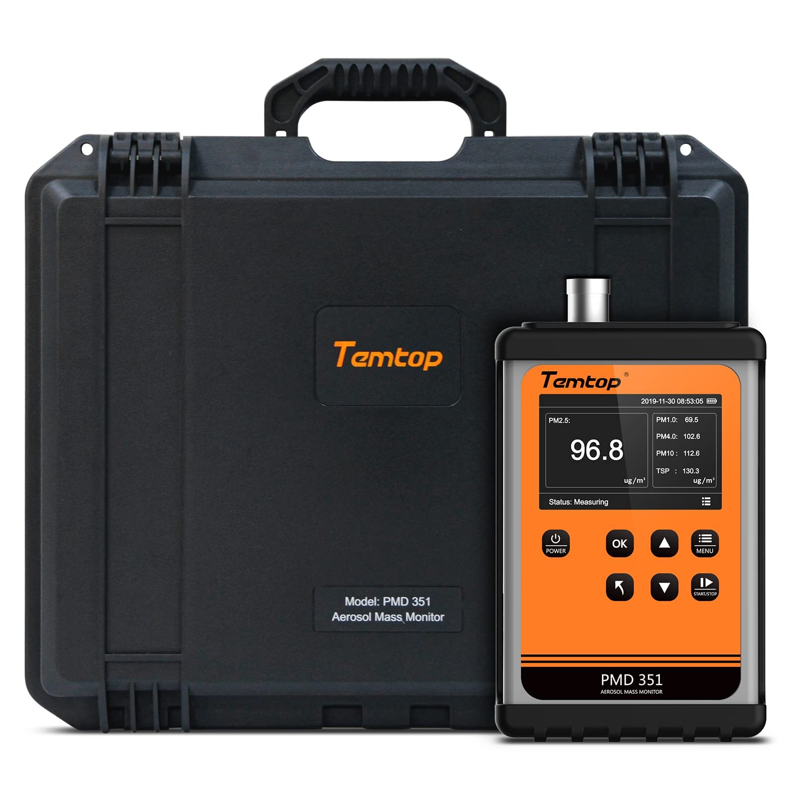 Temtop Air Particle Counter PMD351 Professional Cleanroom Tester Air Quality