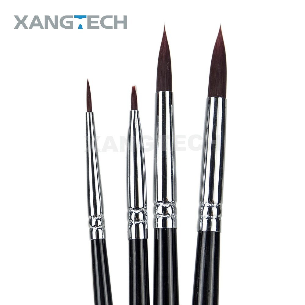 4Pcs Porcelain Ceramic Brush Glaze Pen Enamel Powder Brushes