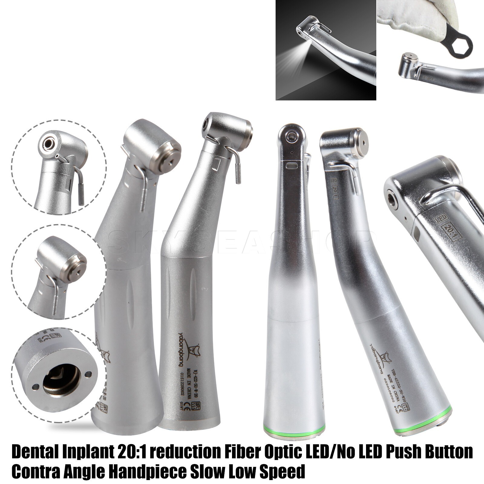 NSK S-Max SG20 Dental Handpiece Surgical Implant Reduction LED/Non LED 20:1