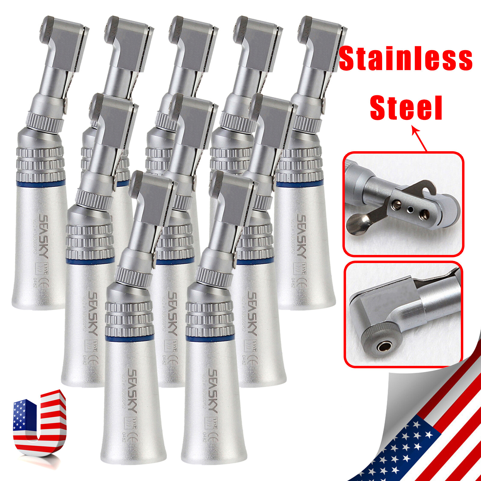 NSK Style SEASKY Dental Slow Low Speed Handpiece Contra Angle Latch E-Type YP