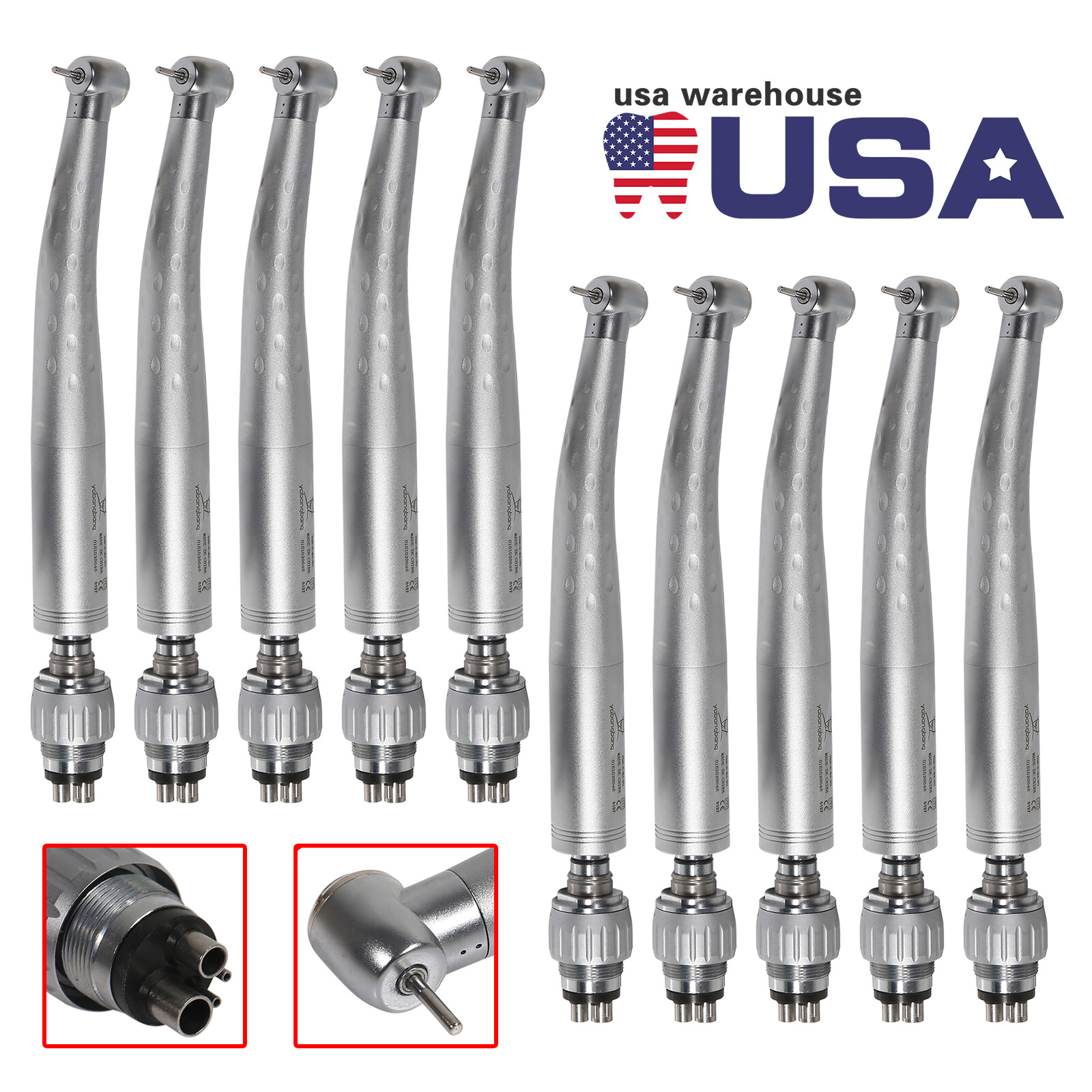Estilo NSK Dental Contra Angulo Baja Velocidad Pieza de Mano 2Hole Micromotor