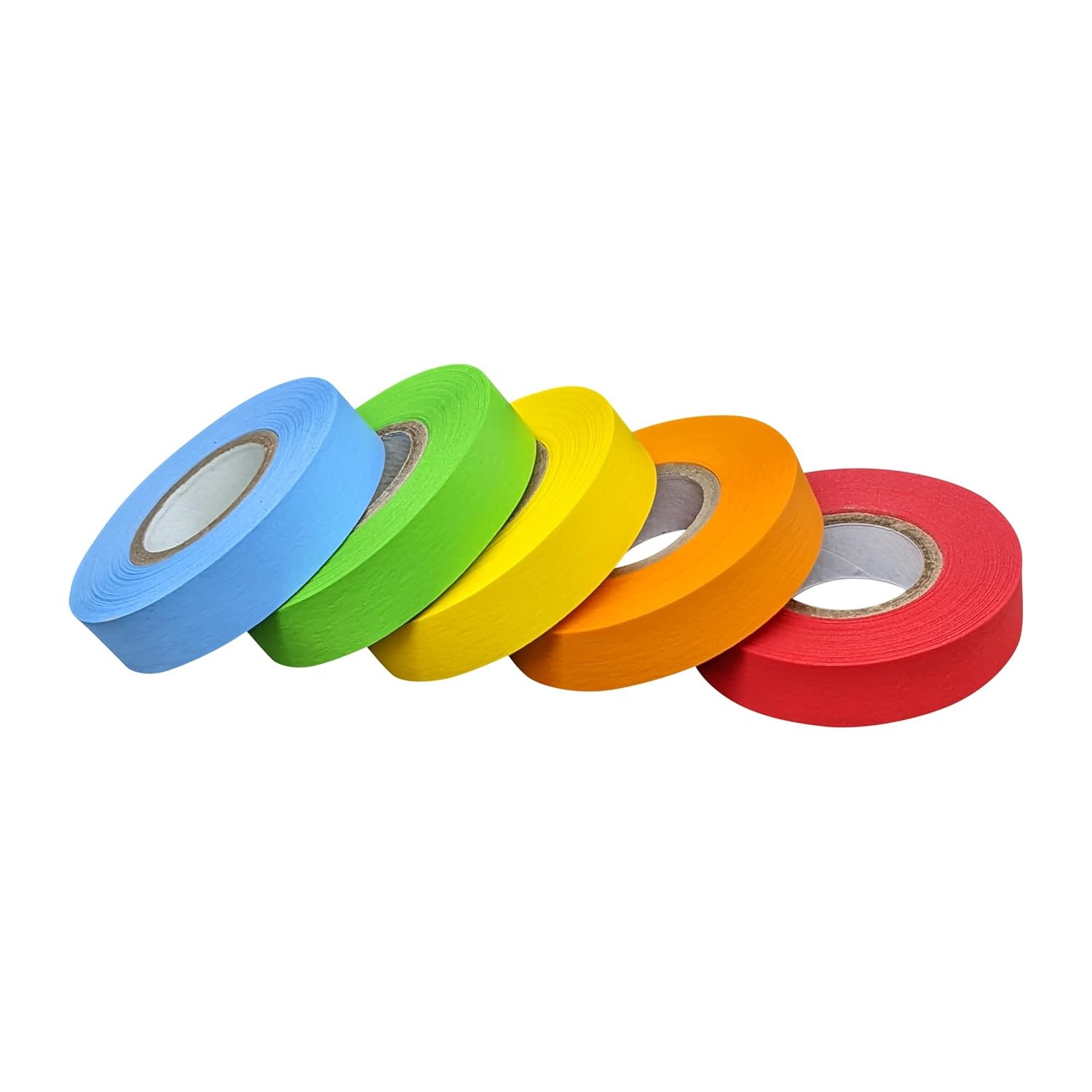Science Lab Labeling Tape 5 Rolls 500″ x 1/2″ Assorted Colors for Color Coding