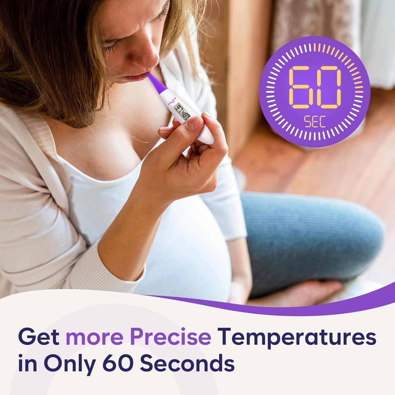 Easy@Home Basal Body Thermometer: BBT for Fertility Prediction with Purple