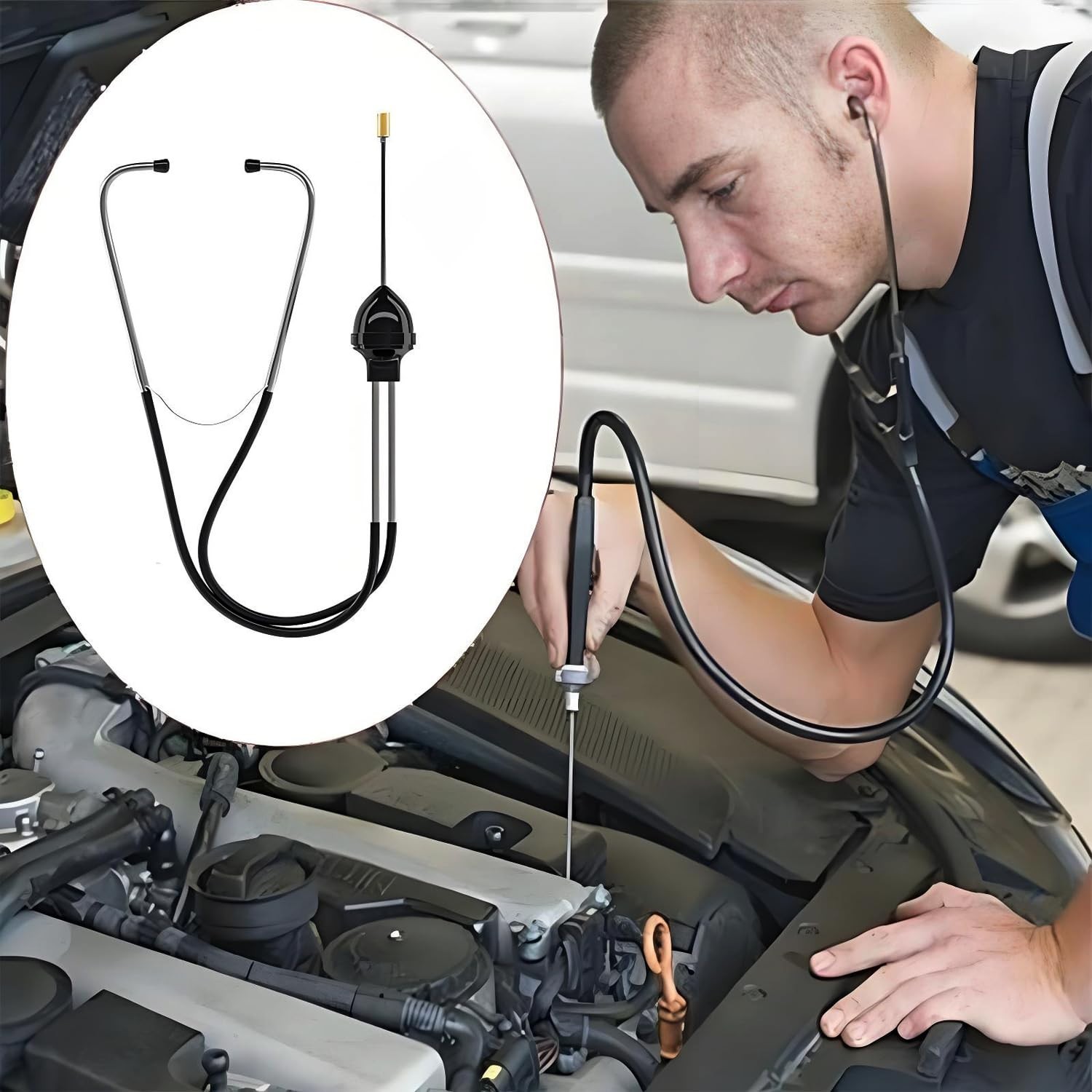Professional Mechanic’s Stethoscope – Essential Tool for Engine Noise Diagnosis