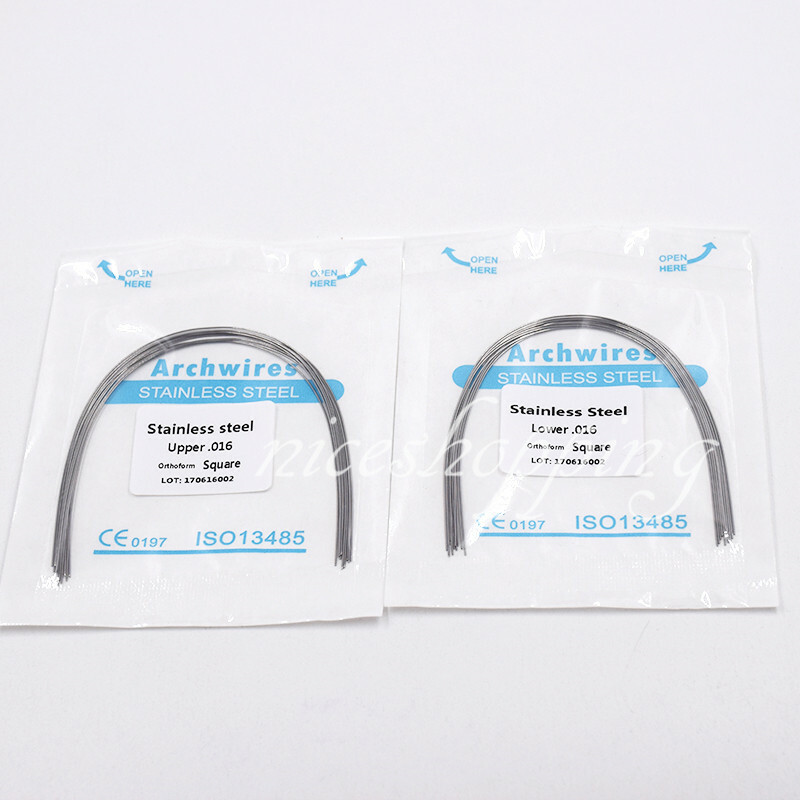 10 Packs Dental Orthodontic Stainless Steel Round Arch Wire Upper/Lower 012-020