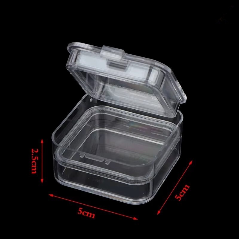 90pcs Denture Teeth Membrane Case Container Hinge Jewelry Display Storage Box