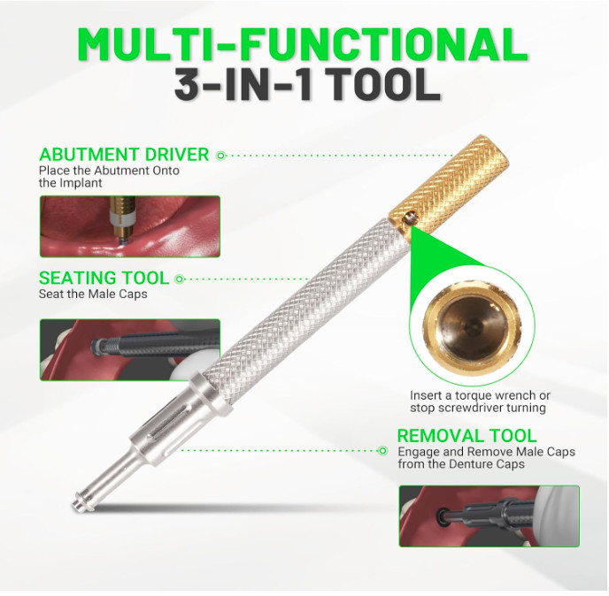 US Dental Zest Locator Legacy Core Tool Universal Implant Male Cap Insertio Tool