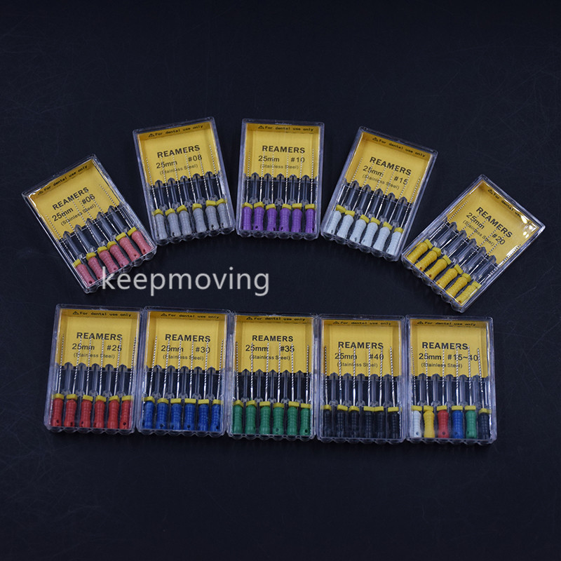 Dental Endodontic Stainless Steel Root Canal Hand Use REAMERS H/K-Files All Size