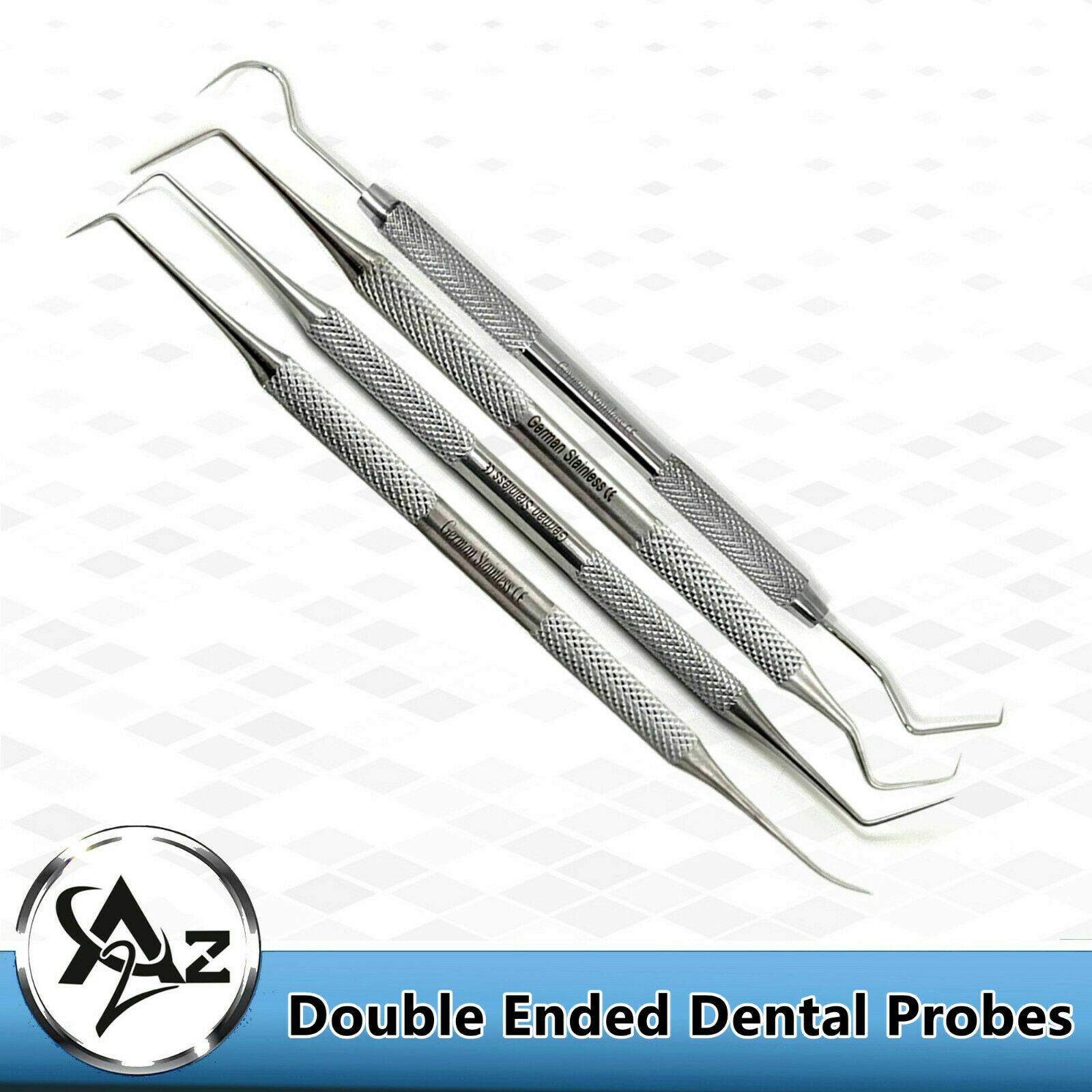 Dental Probe Set Of 4 Pick Tooth Cleaning Calculus Remover Dog Pet Tooth-German