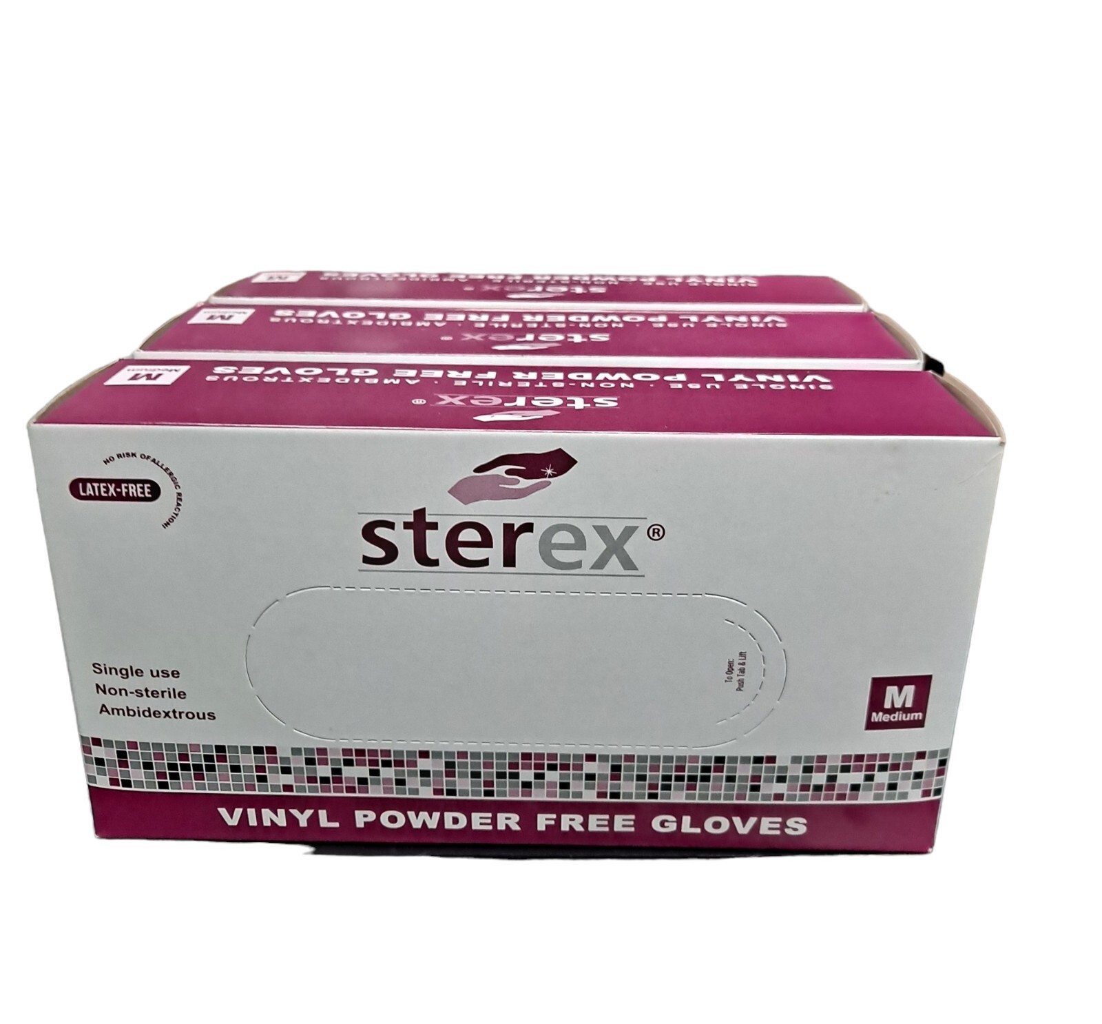 Sterex Vinyl Powder Free Gloves 1pk-100