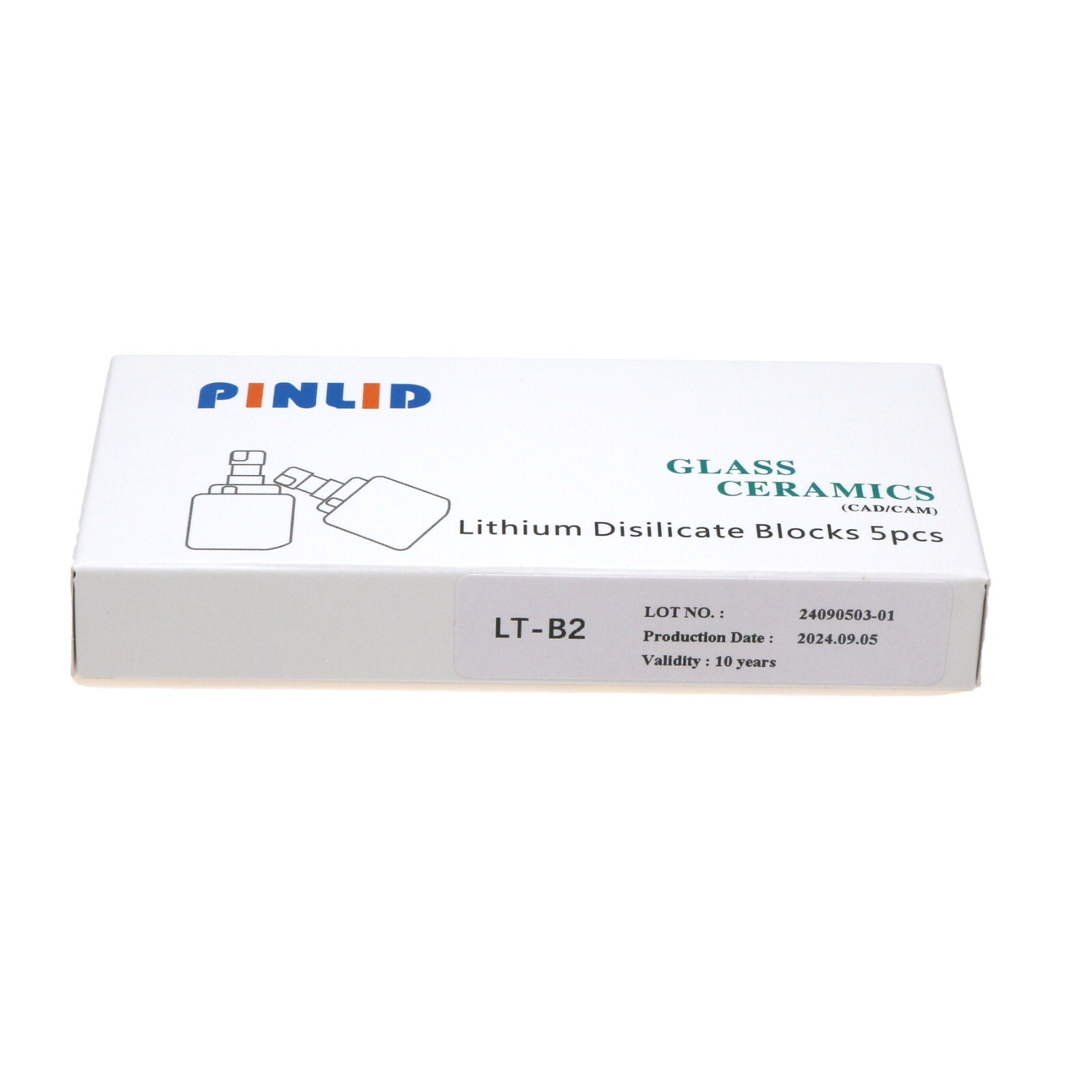 US 5pcs/Box Lithium Disilicate Blocks Dental Lab C14 LT Glass Ceramic CAD/CAM