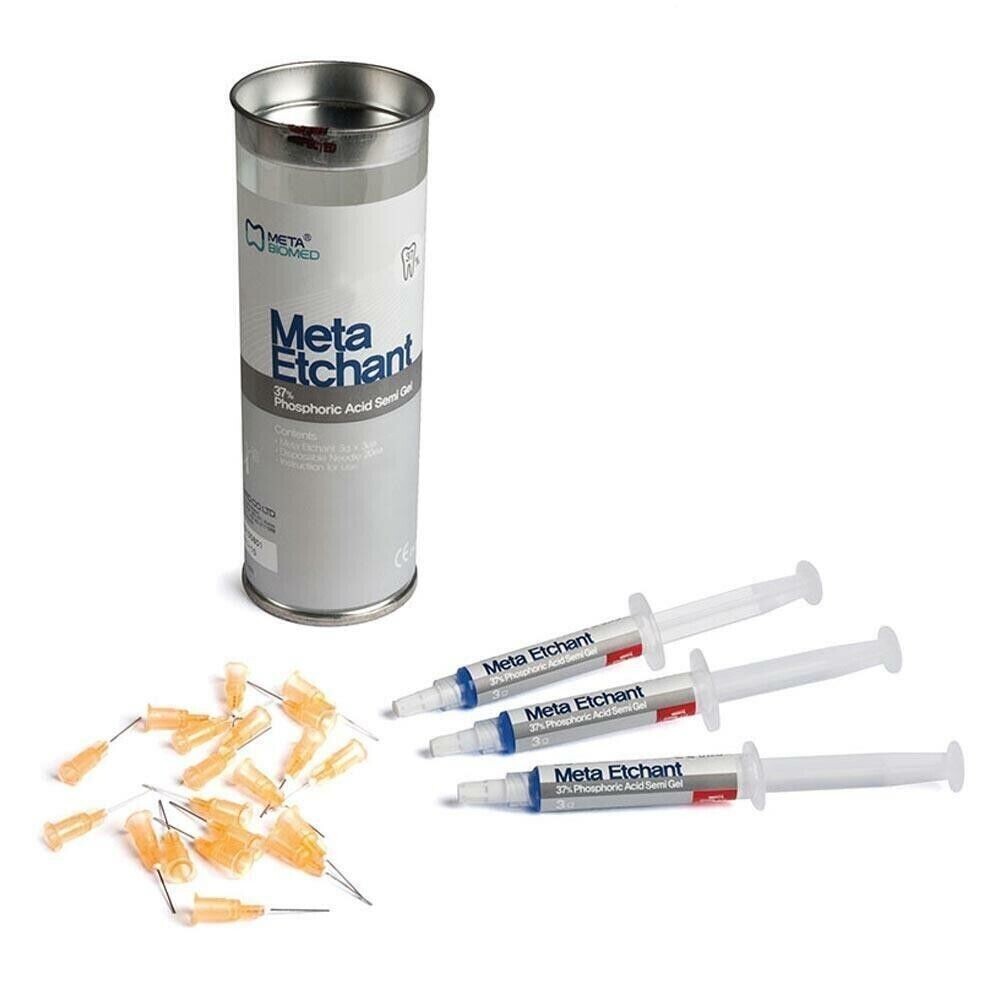 Meta Etchant An Etching Gel Pack of 3 Syr For Dental Use By META Biomed