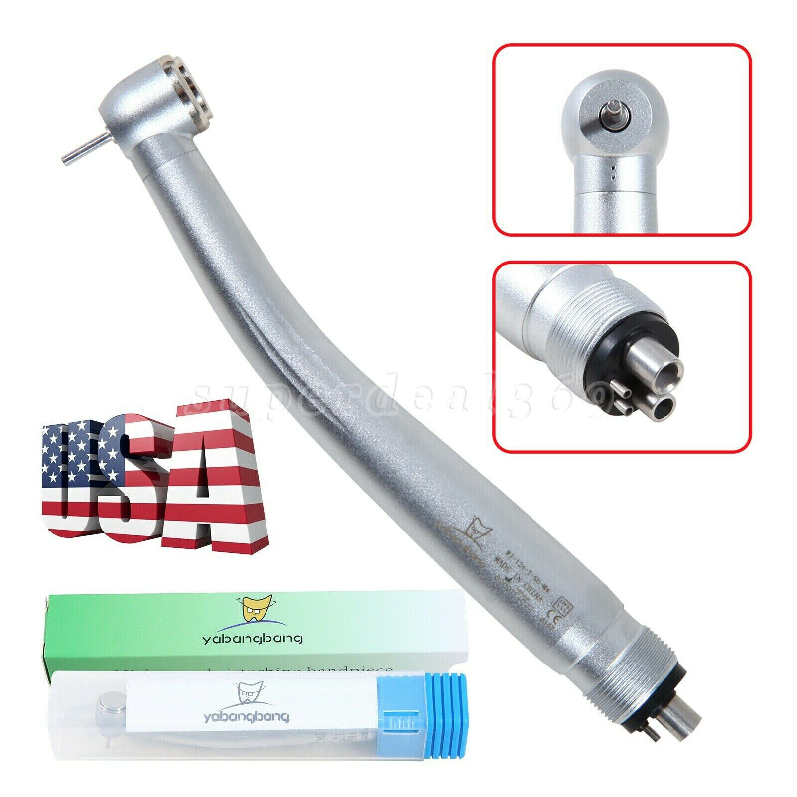 NSK style Dental PANA-MAX Handpiece High Speed Turbine 45° LED 1/3Spray 2/4 H SA