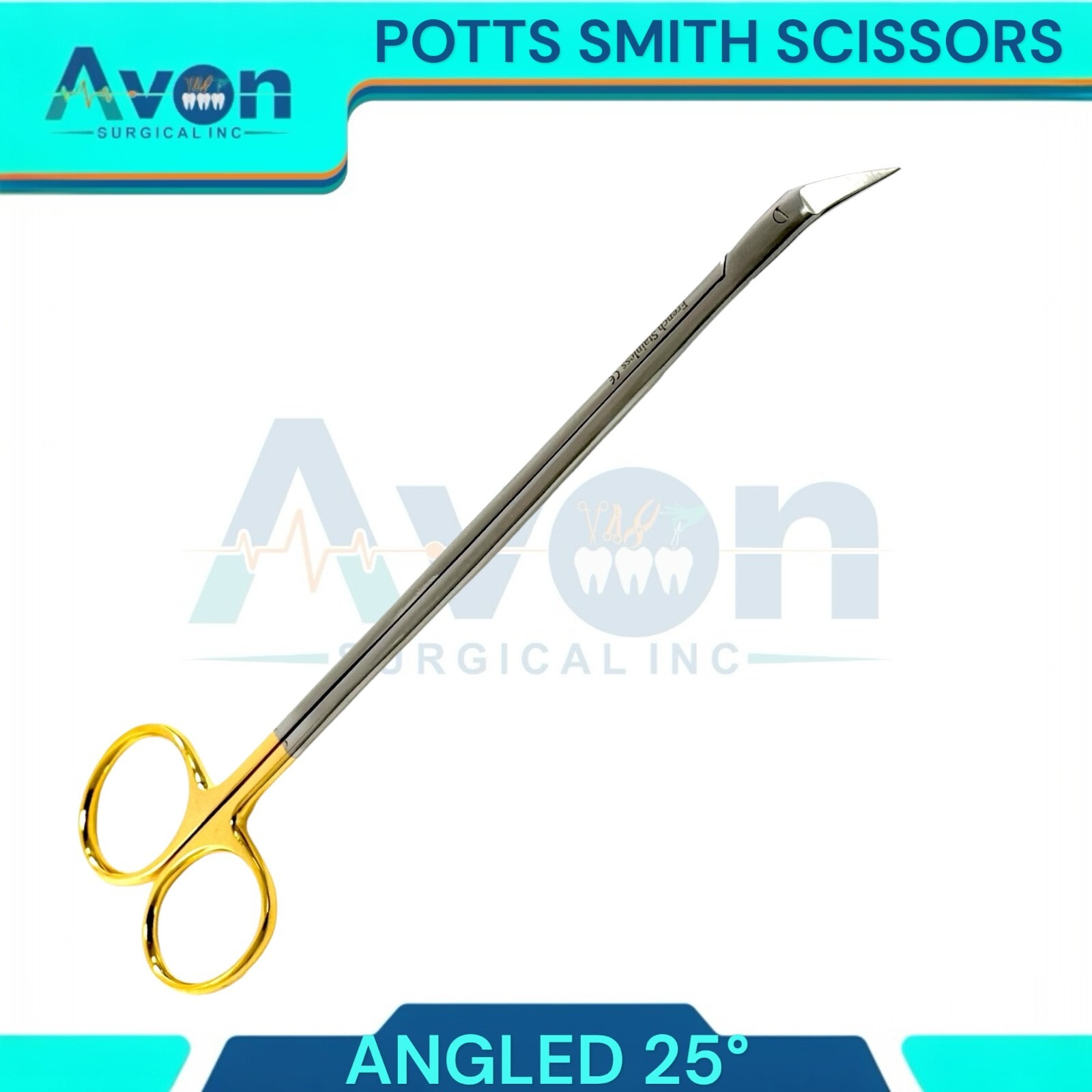 25 Degree Angled Potts Smith Vascular Dissecting Scissors – Premium Stainless