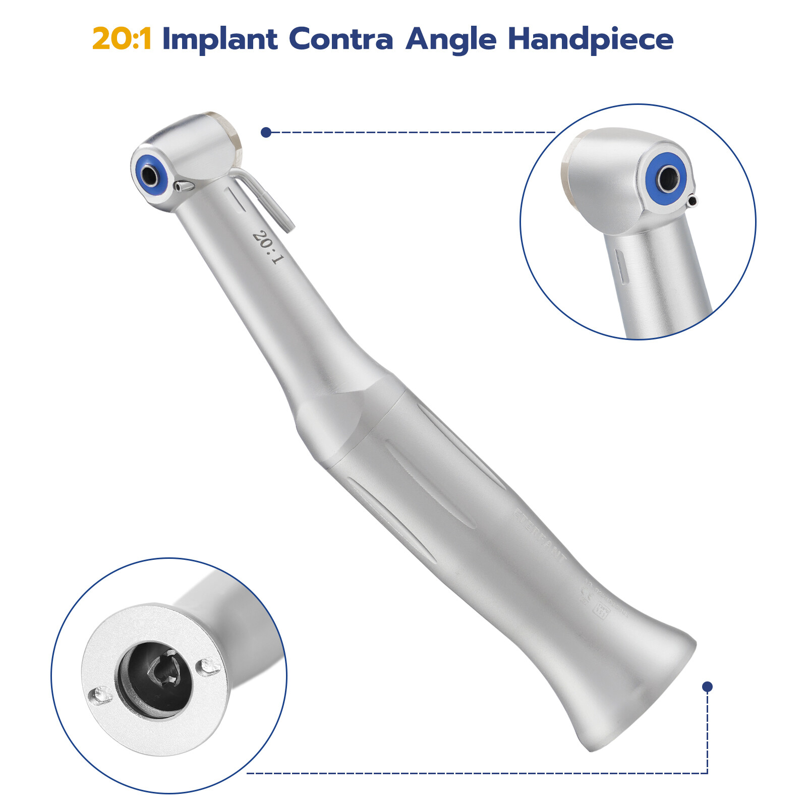 ETERFANT NSK Style Dental 20:1 Implant Reduction Contra Angle Surgical Handpiece
