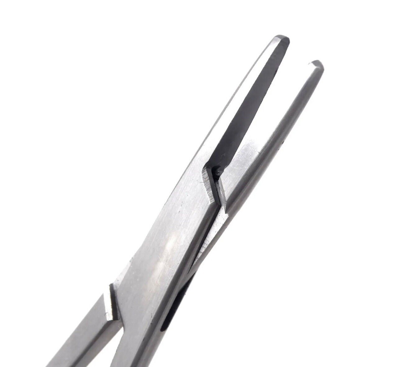 Webster Needle Holder, 4.75″, Straight, Serrated Jaws, Stainless Steel
