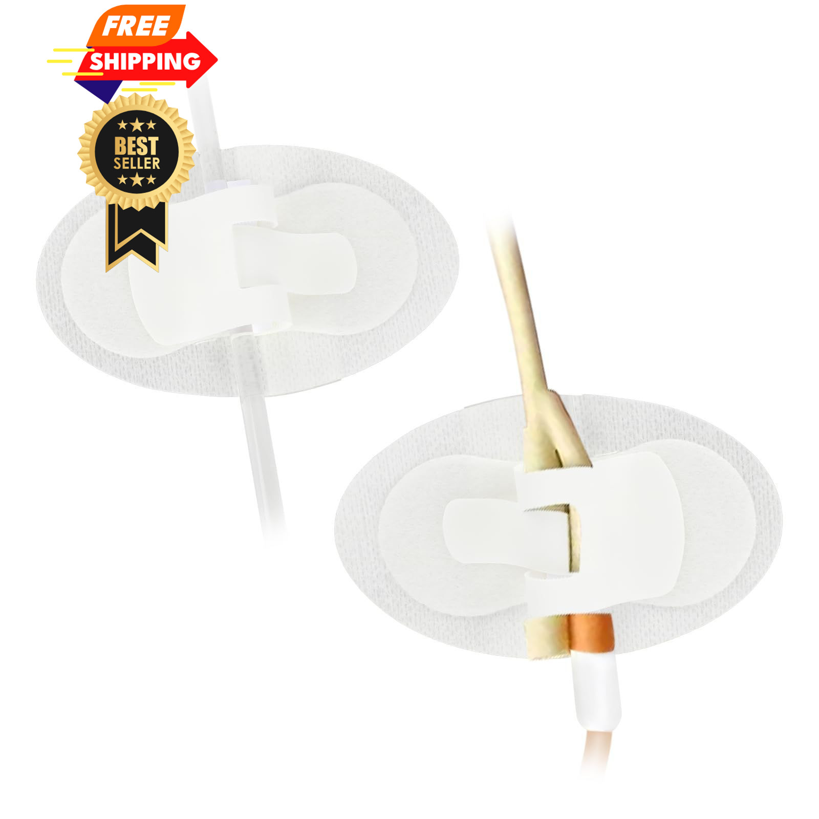 30 PCS Catheter Stabilization Device, Adhesive Feeding Tube Holder White