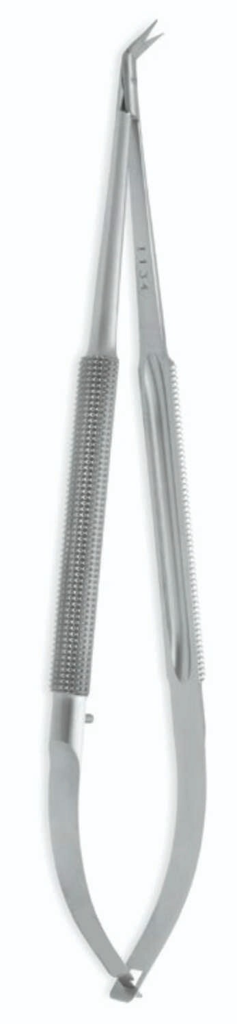 Cardiovascular Micro Coronary Scissors Standard 10mm Blade Angled to Side 18cm