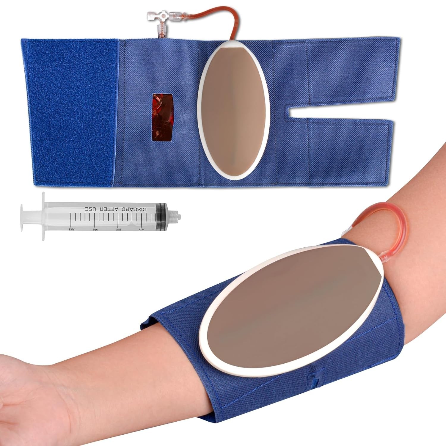 Eco-Friendly IV Injection Training Kit—Reusable Venipuncture Pad for Beginners