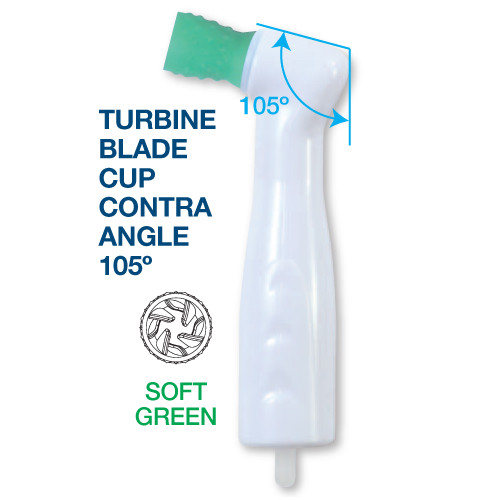 Dental Disposable Prophy Angles -Turbine Blade Soft Cup Latex Free 500 pcs