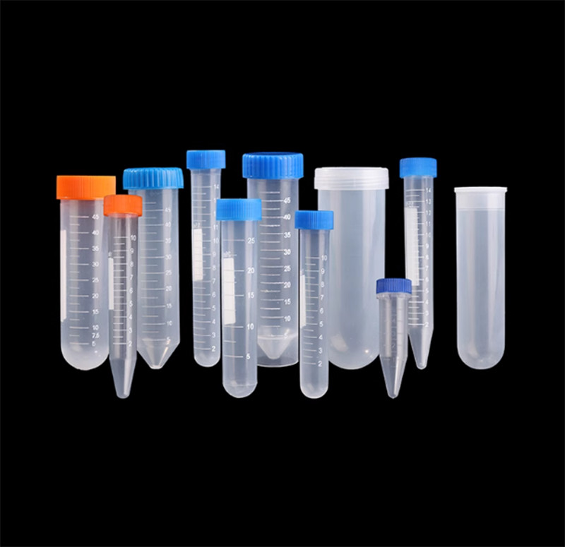 0.2mL-100mL Plastic Centrifuge Test Tube Vial Container Self Standing Screw Cap