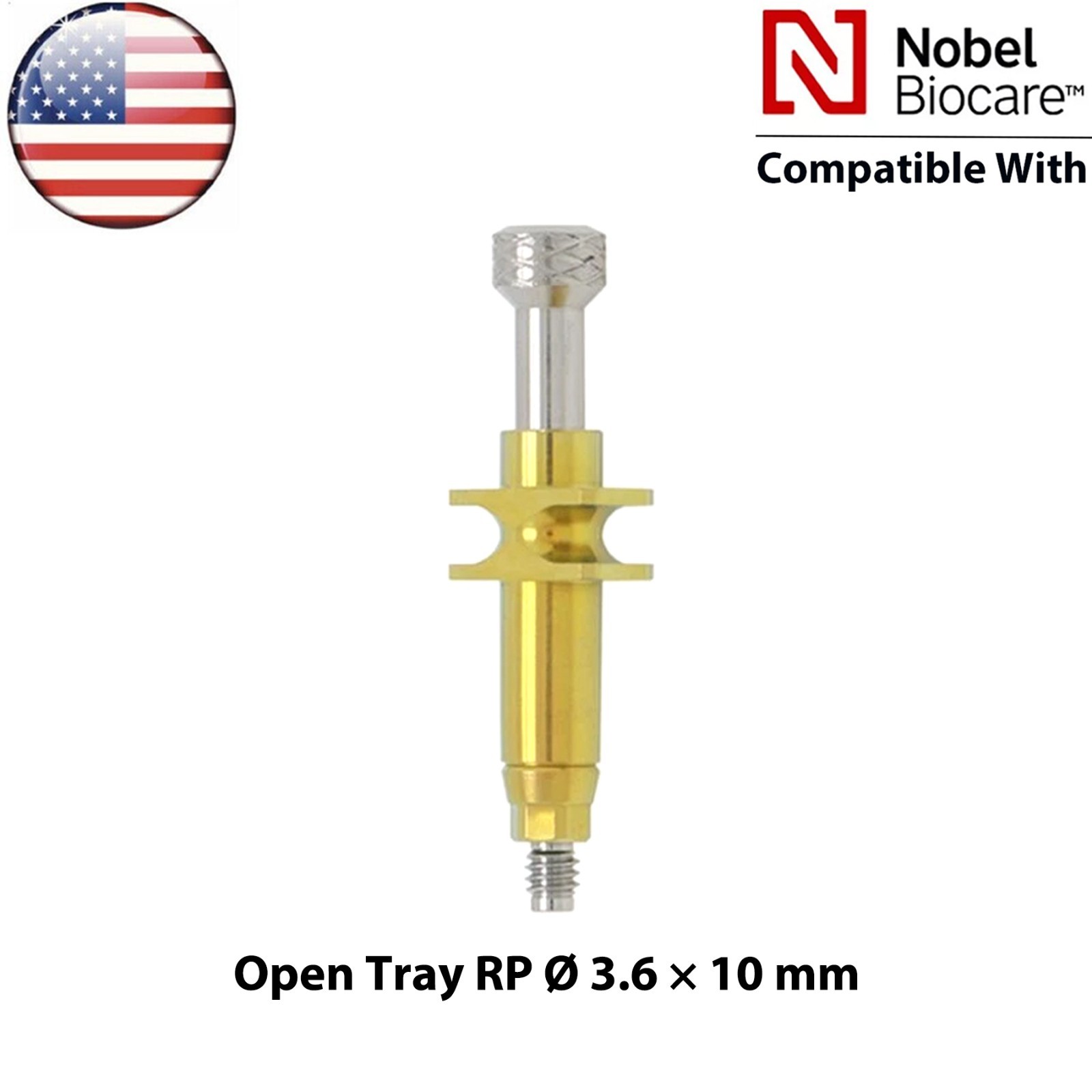 US Fits Nobel Active Dental Impression Transfer Coping Open Closed Tray NP/RP