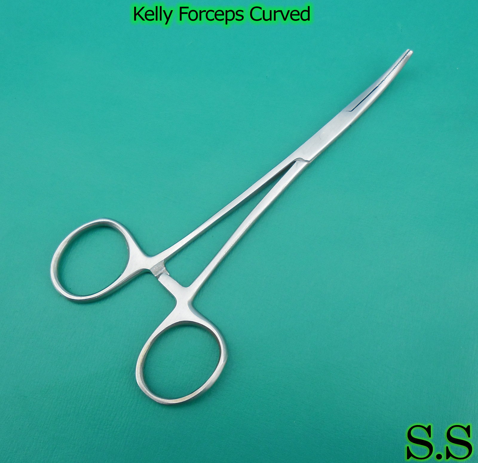 6 Kelly Hemostat Forceps 5.50″ Curved Surgical Dental Instruments German Grade