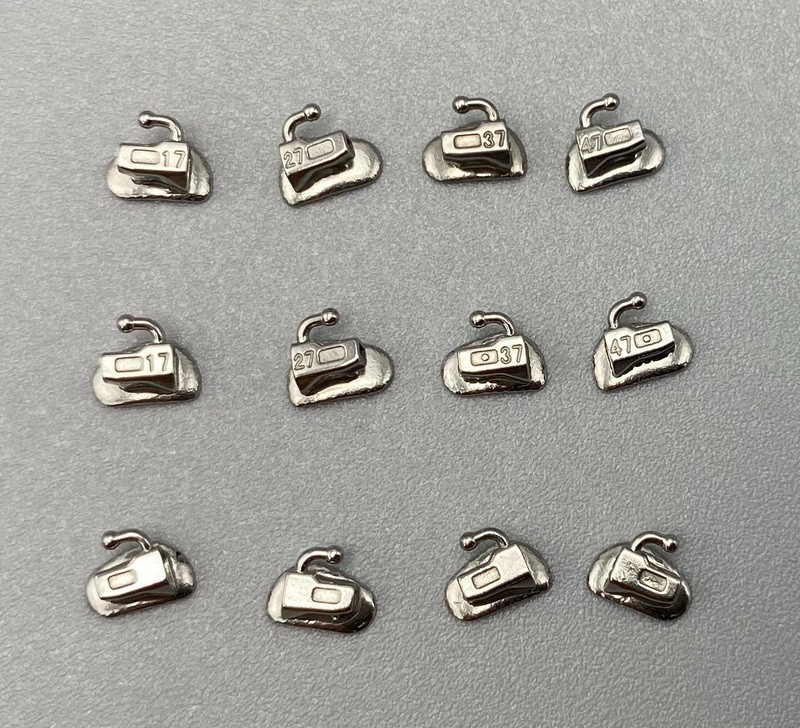 4*Dental Orthodontic Buccal Tubes Braces 2nd Molar Roth/MBT/edgewise 022 U1/L1
