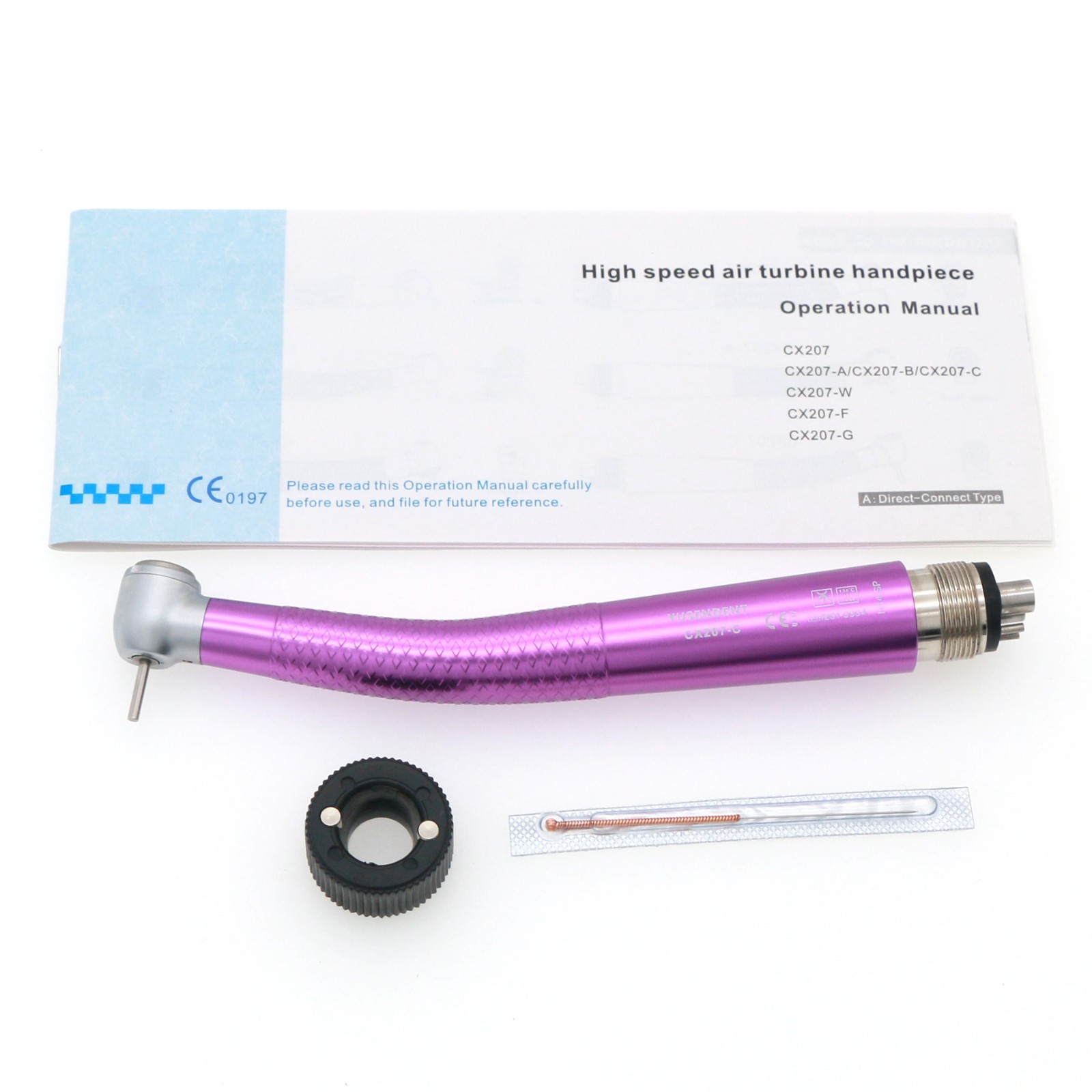 US COXO Dental High Speed 4 Hole Air Turbine Anti-retraction Colorful Handpiece