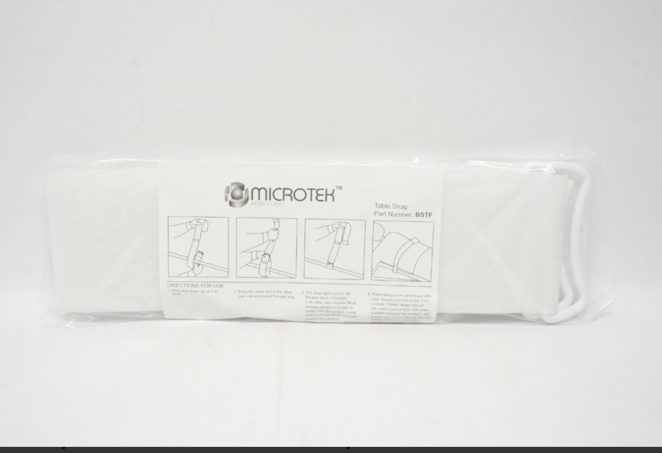 LOT OF 7 Microtek Table Gurney Strap Disposable w/Hook and Loop Closure #BSTF