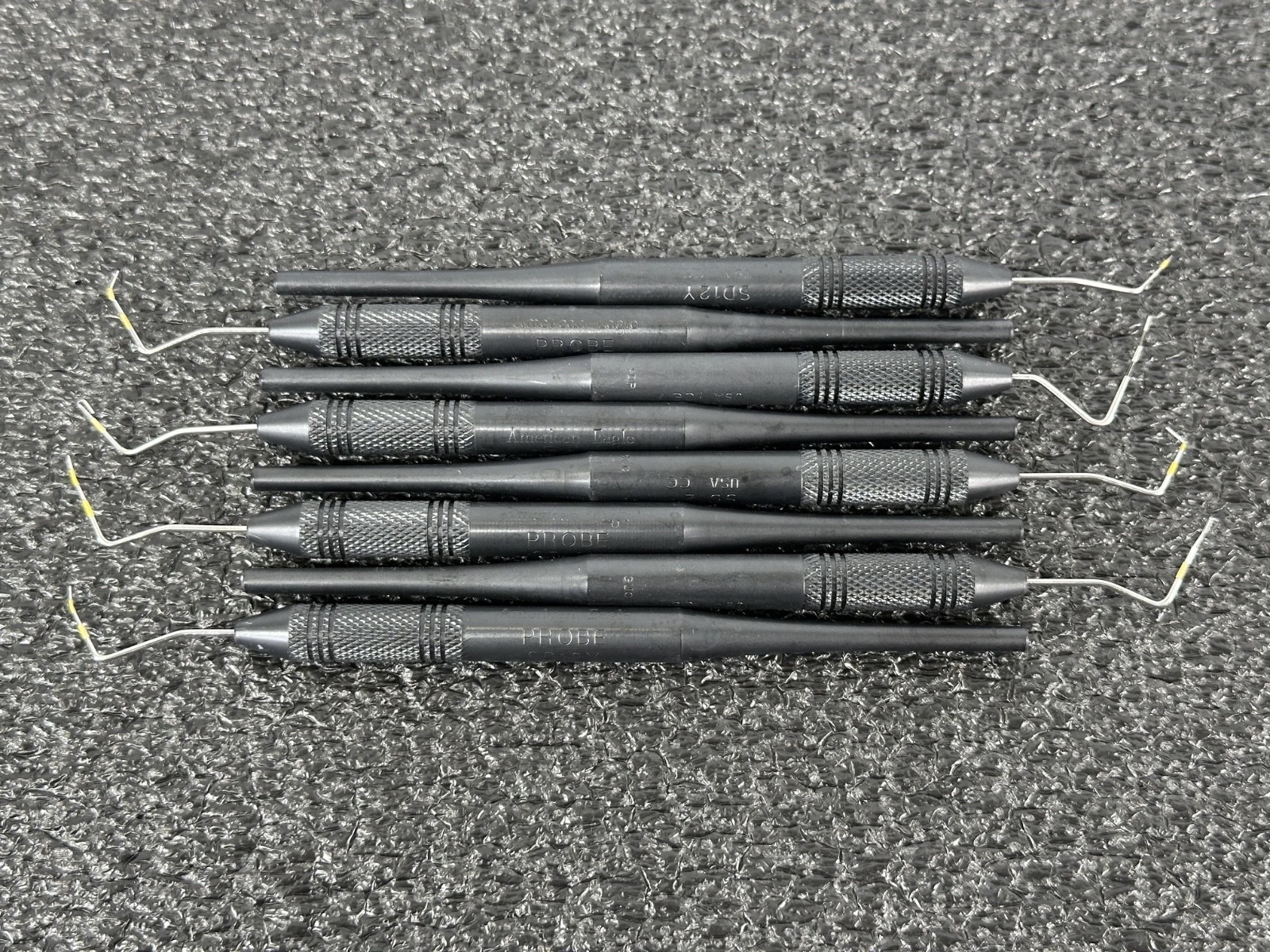 American Eagle Instruments AEPSD12YX Dental Probe Explorer Lot of 8