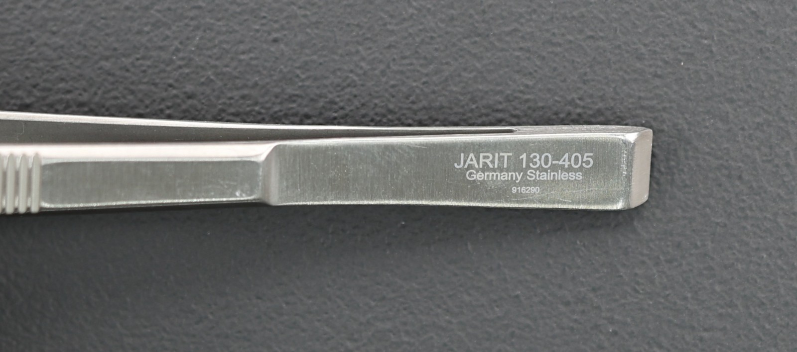 Jarit 130-405 Cushing Tissue Forceps, Straight Bayonet, 1×2 Teeth, 181mm