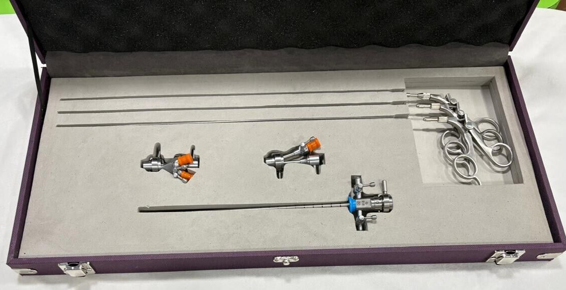 1Set-Laparoscopic Cystoscope Sheath Full Surgery Set 22FR & Graspers 5FR SS