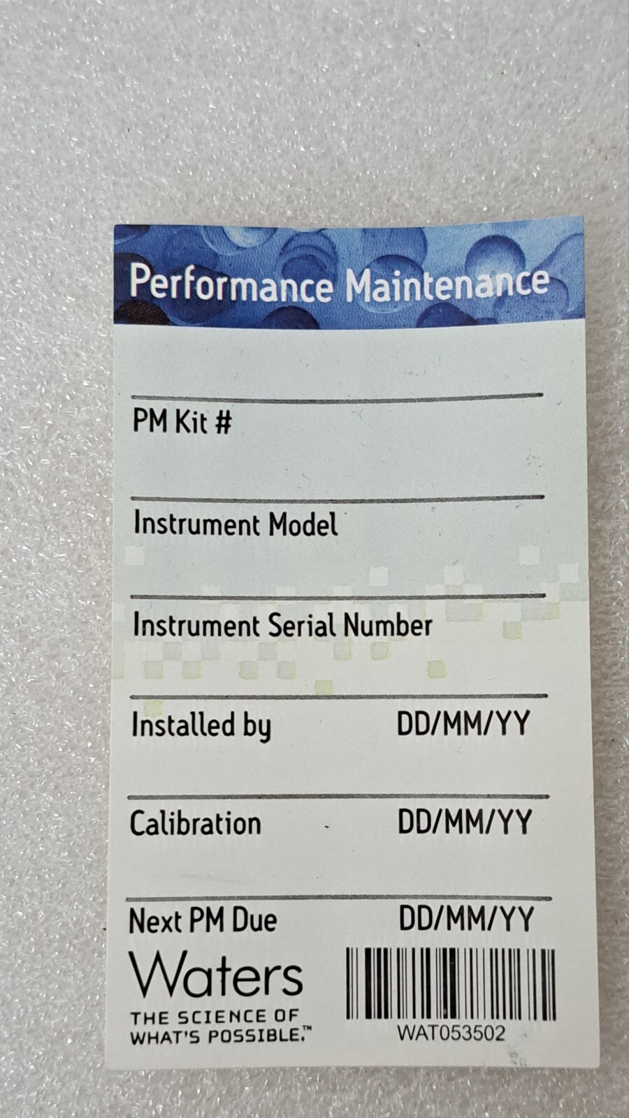 Waters 515 Performance Maintenance Kit Part No. WAT052587 NEW Old Stock