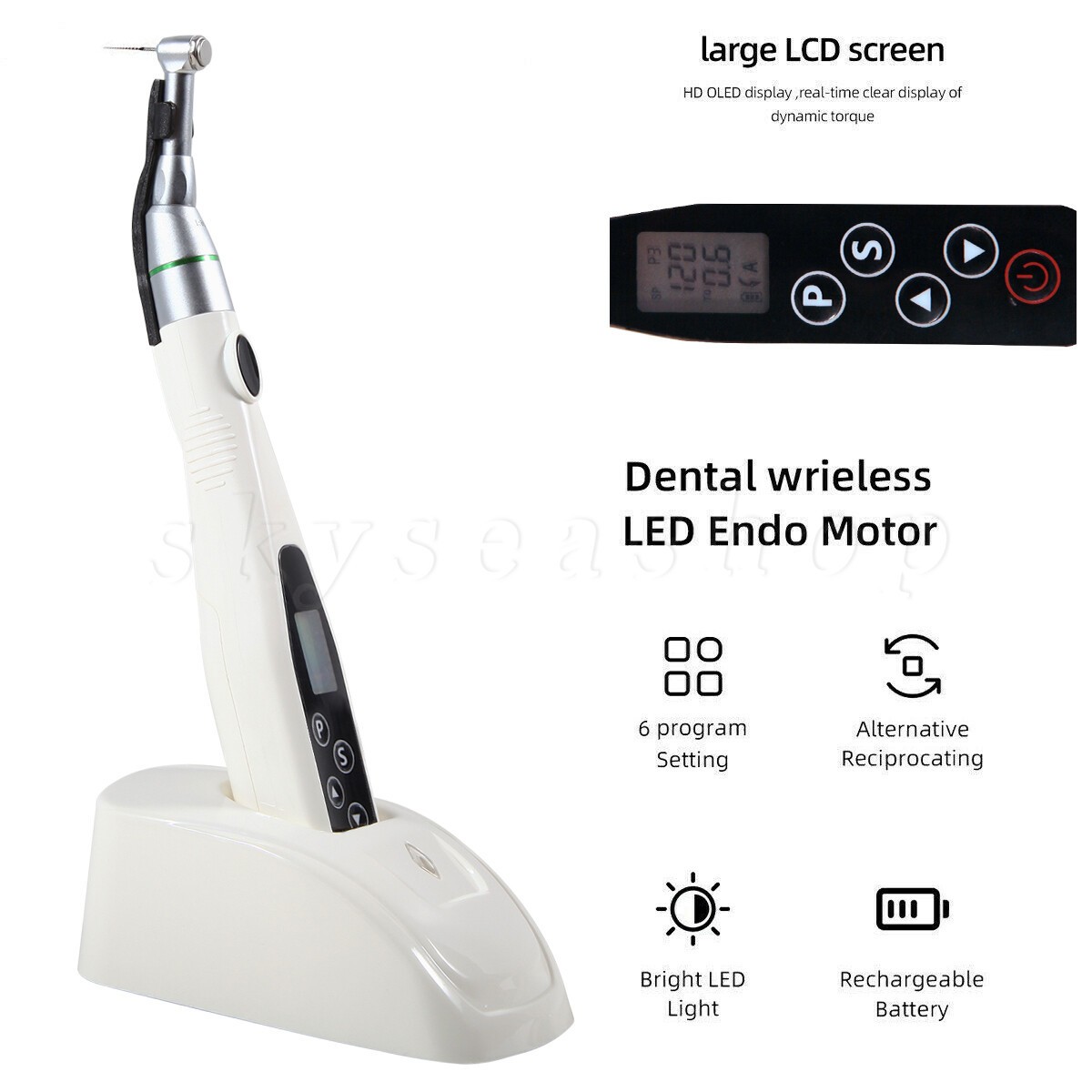 Dental Wireless LED Endo Motor/ Apex locator / Files Extractor/ NITI Files USA