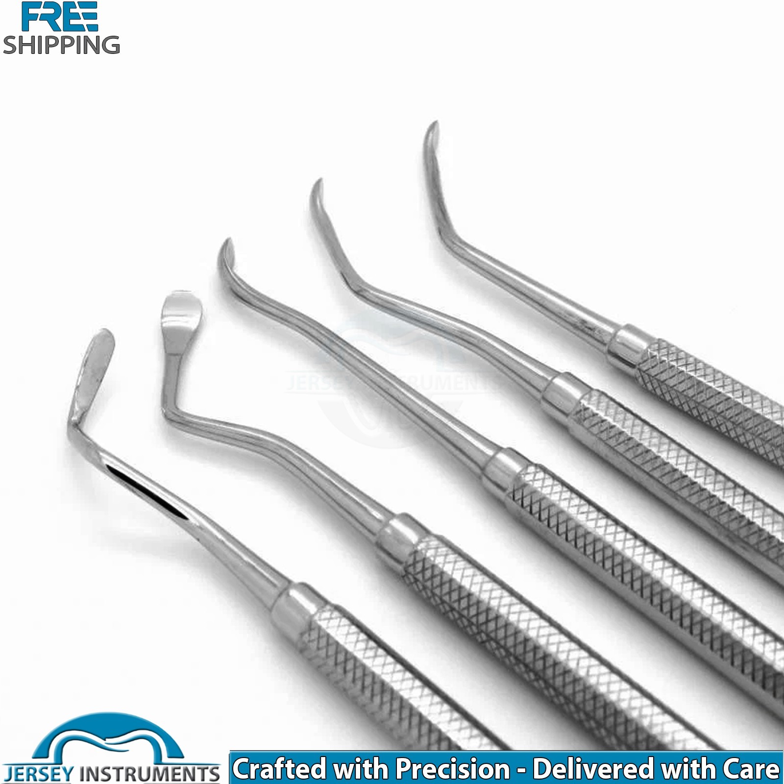 Set of 5 Dentist Sinus Lift Elevator Sinus Handle Dental Implant Instruments New