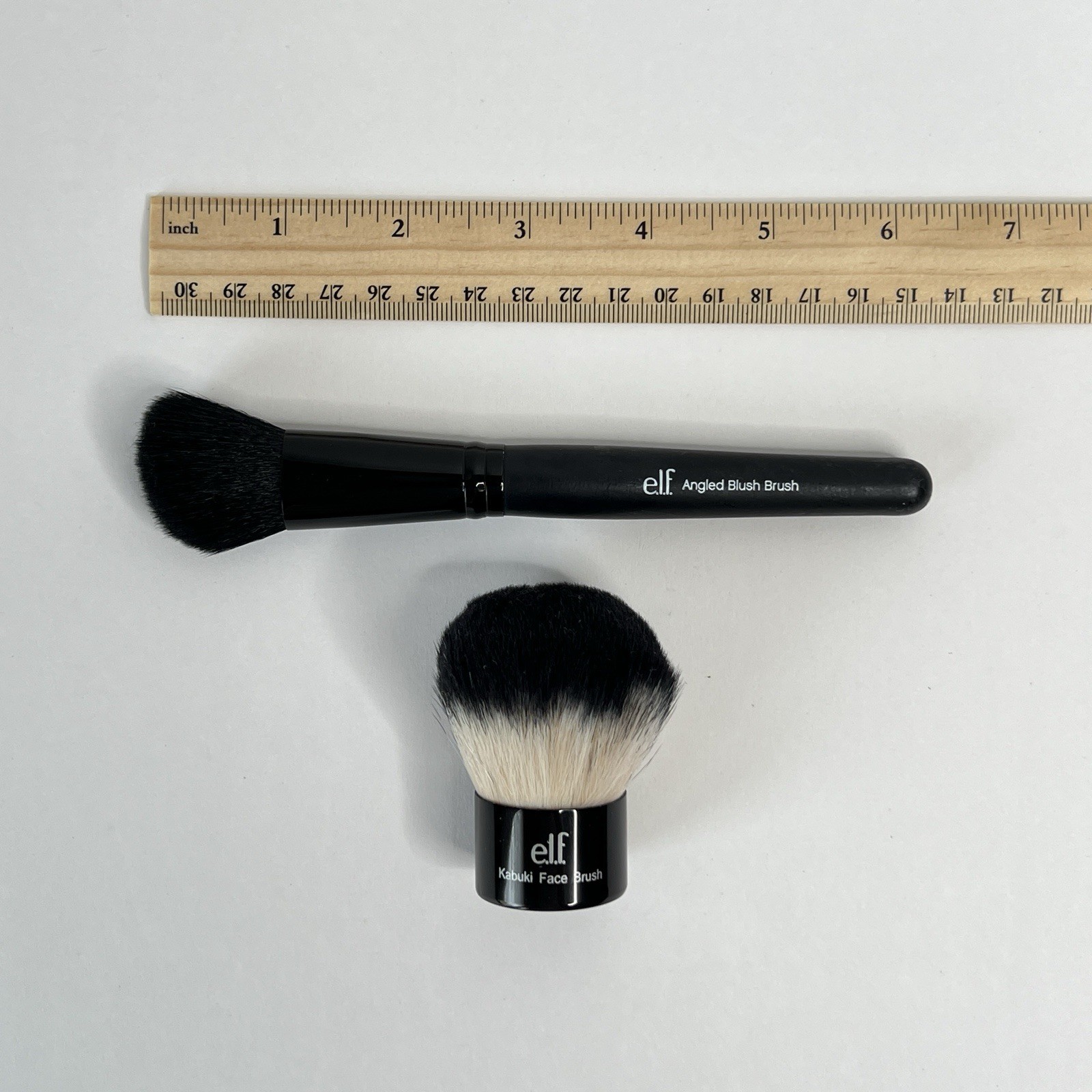 e.l.f. Cosmetics Makeup Brush Lot Angled Blush Brush & Kabuki Face Brush 2020s
